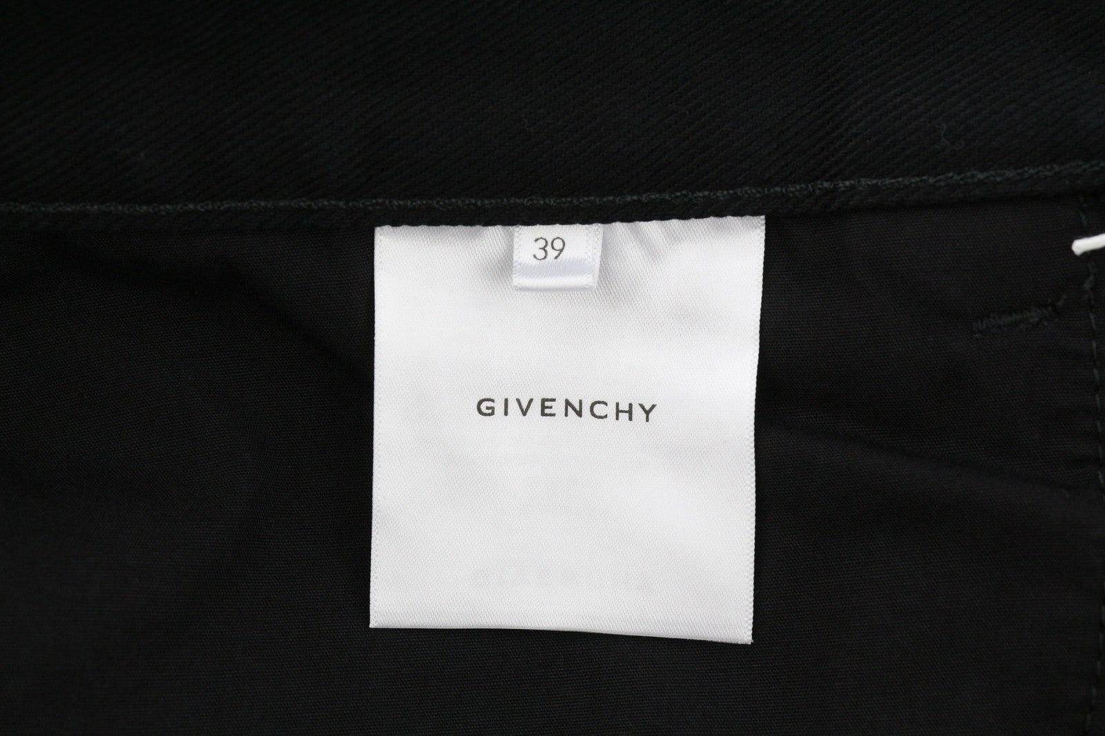 GIVENCHY X Tiffany vyriškos kelnės W39 siaurėjančios juodos su užtrauktuku priekyje, modernia kišene 