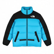 THE NORTH FACE Himalayan Men Jacket M Blue Quilted Puffer High Neck Insulated
