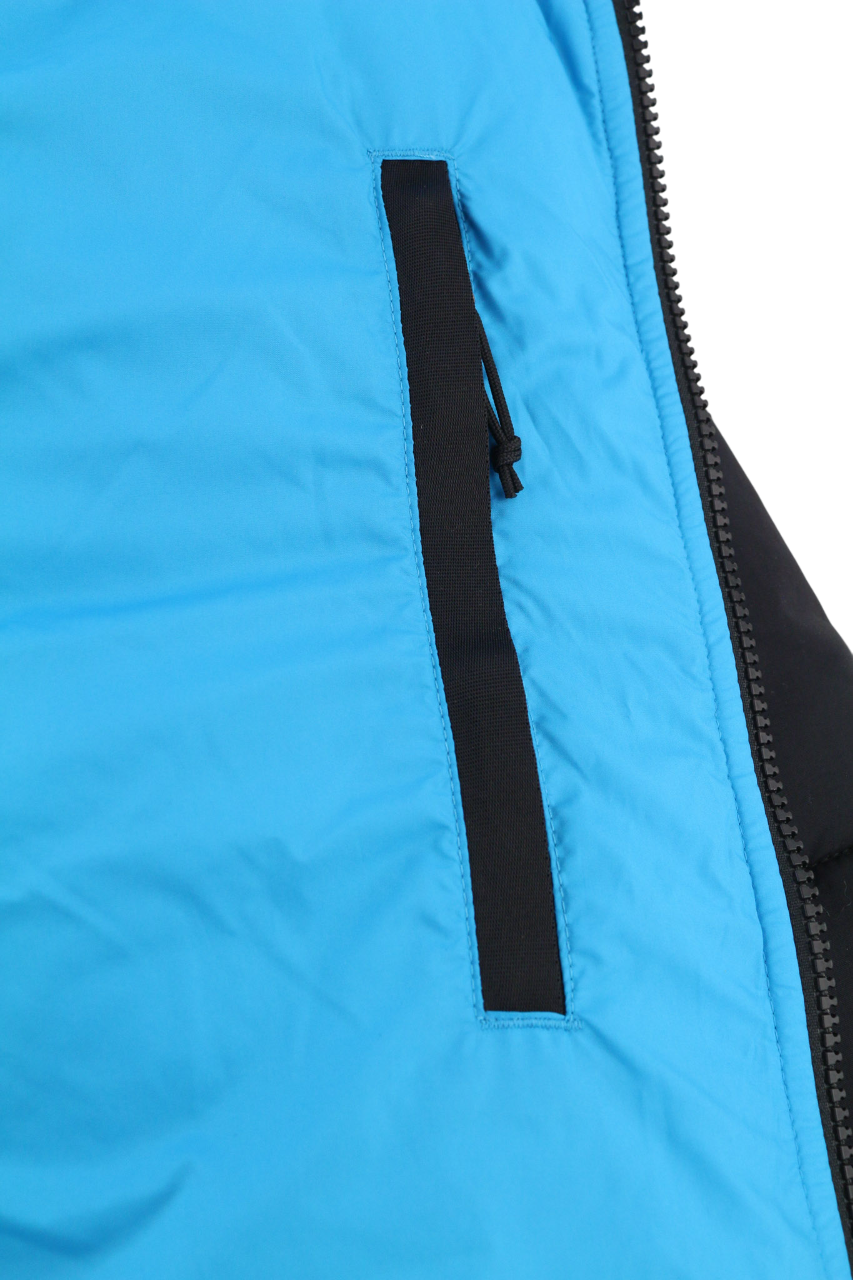 THE NORTH FACE Himalayan Men Jacket M Blue Quilted Puffer High Neck Insulated