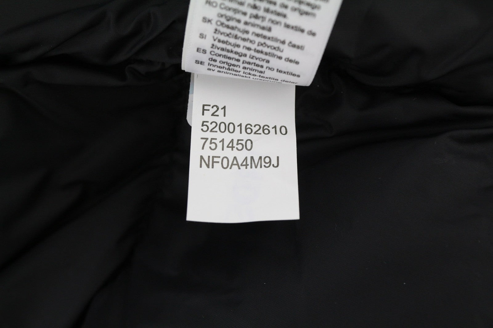 THE NORTH FACE Diablo Down Men Jacket XL Black 700 Down Quilted Puffer Coat