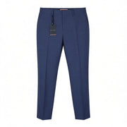 TOMMY HILFIGER THFlex Micro Structure Men Trousers EU48 Blue Wool Blend Tapered