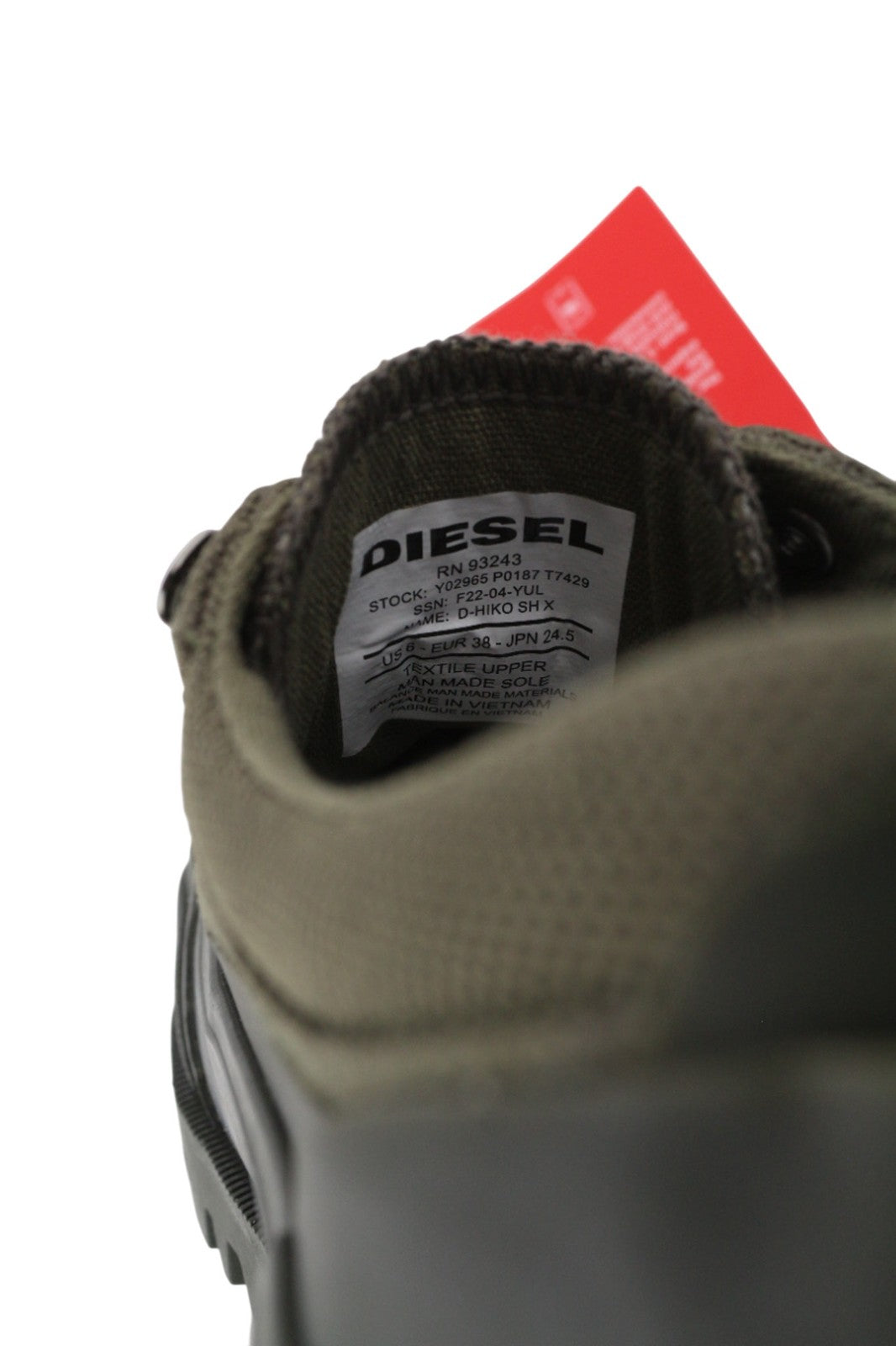 DIESEL D-Hiko SH X moteriški sportbačiai su storu padu, UK5.5, E38, RRP300 