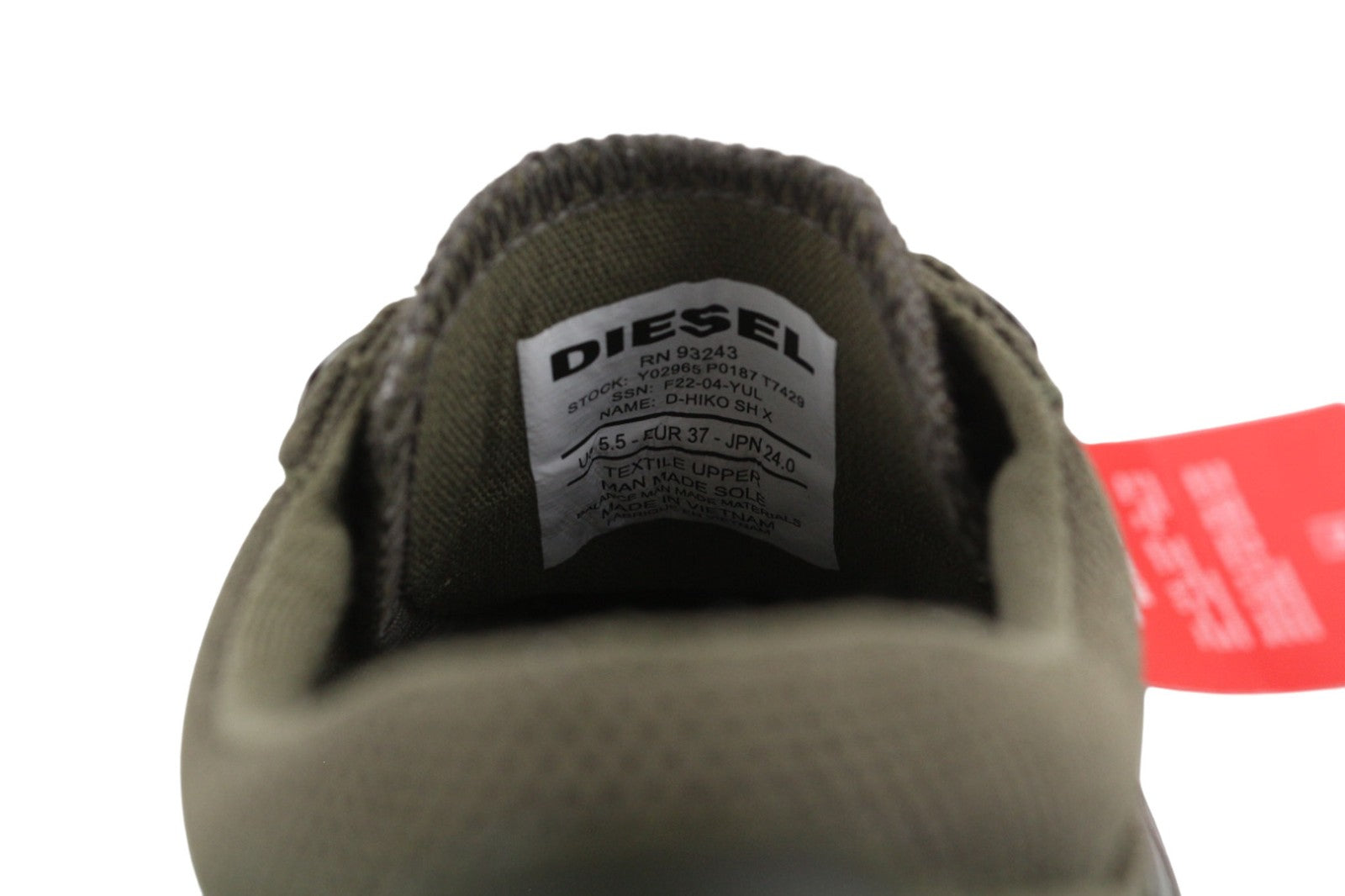 DIESEL D-Hiko SH X moteriški sportbačiai su storu padu, UK5, EU37, RRP 300 