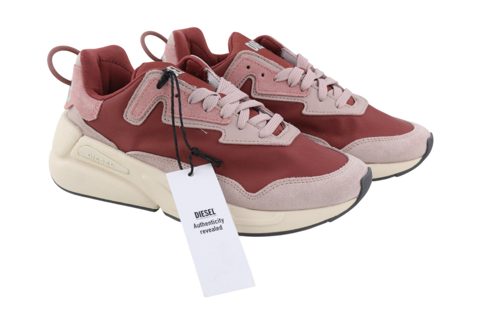 DIESEL S-Serendipity LC moteriški sportbačiai, UK3, EU35, violetiniai, žemakulniai bateliai su raišteliais. 