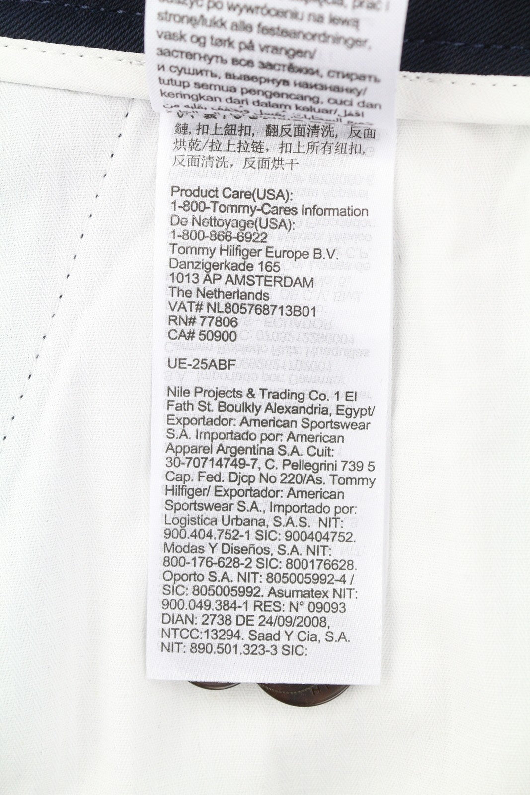 TOMMY HILFIGER laisvalaikio tiesios moteriškos kelnės EU42 tamsiai mėlynos klostuotos užtrauktuku 