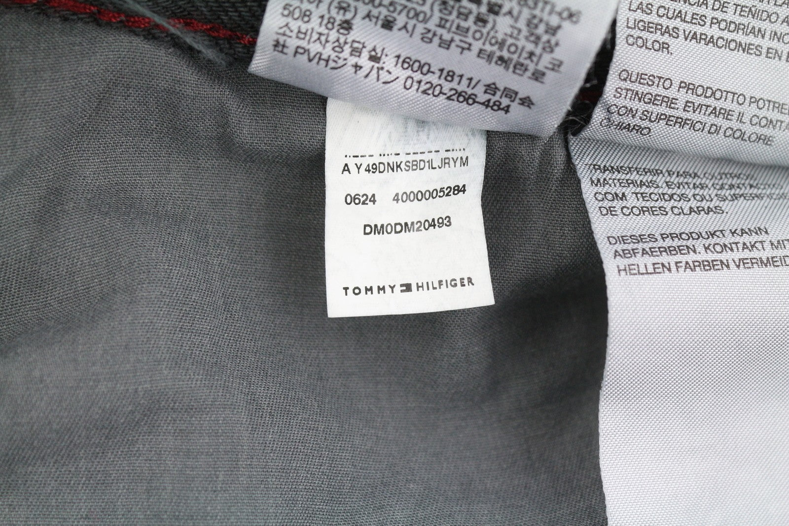 TOMMY HILFIGER Ryan Men Jeans W32/L32 Black Regular Straight Fit Zip Fly Denim