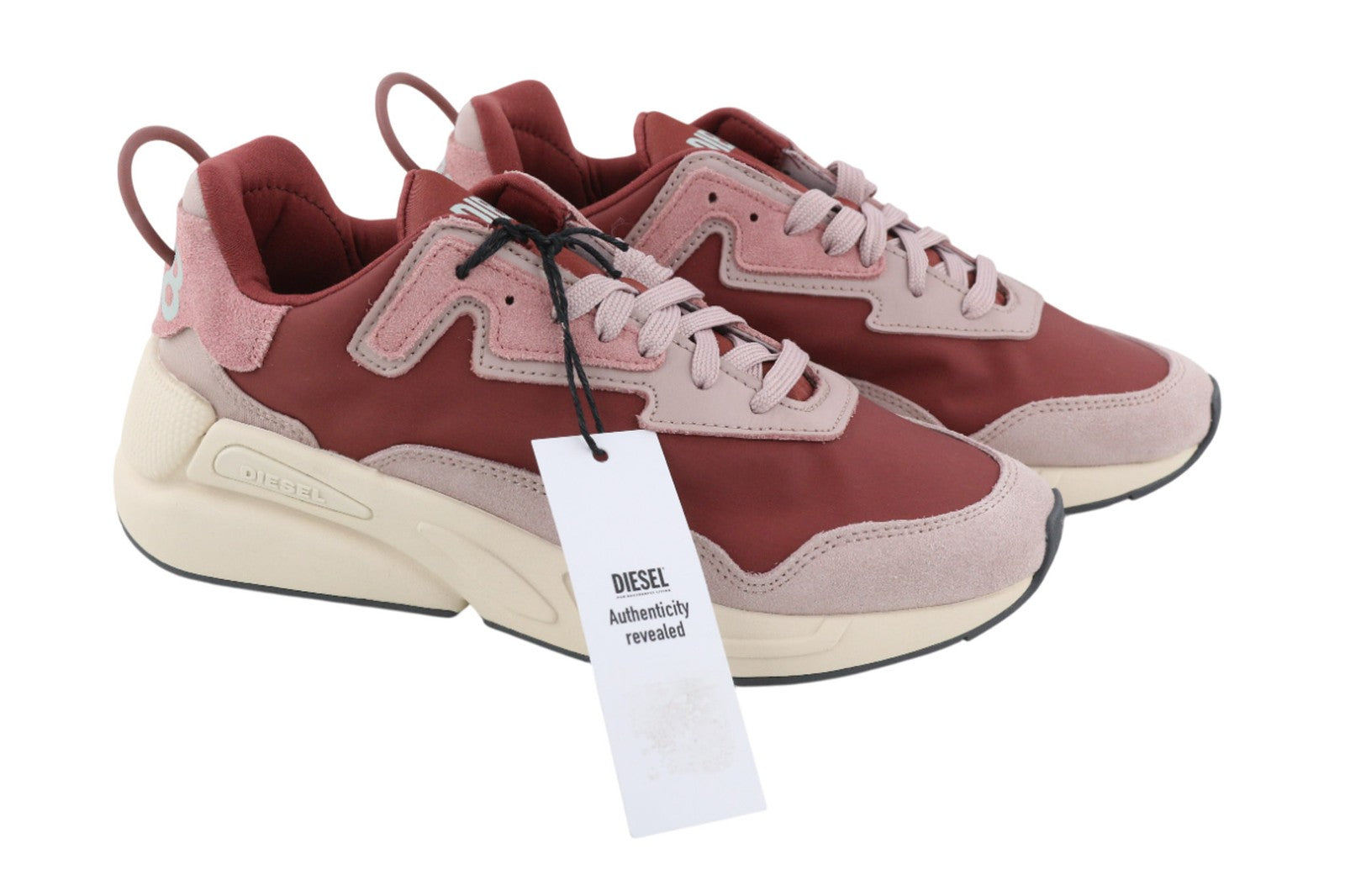 DIESEL S-Serendipity LC moteriški sportbačiai UK4.5 EU36.5 violetiniai žemi sportbačiai su raišteliais 