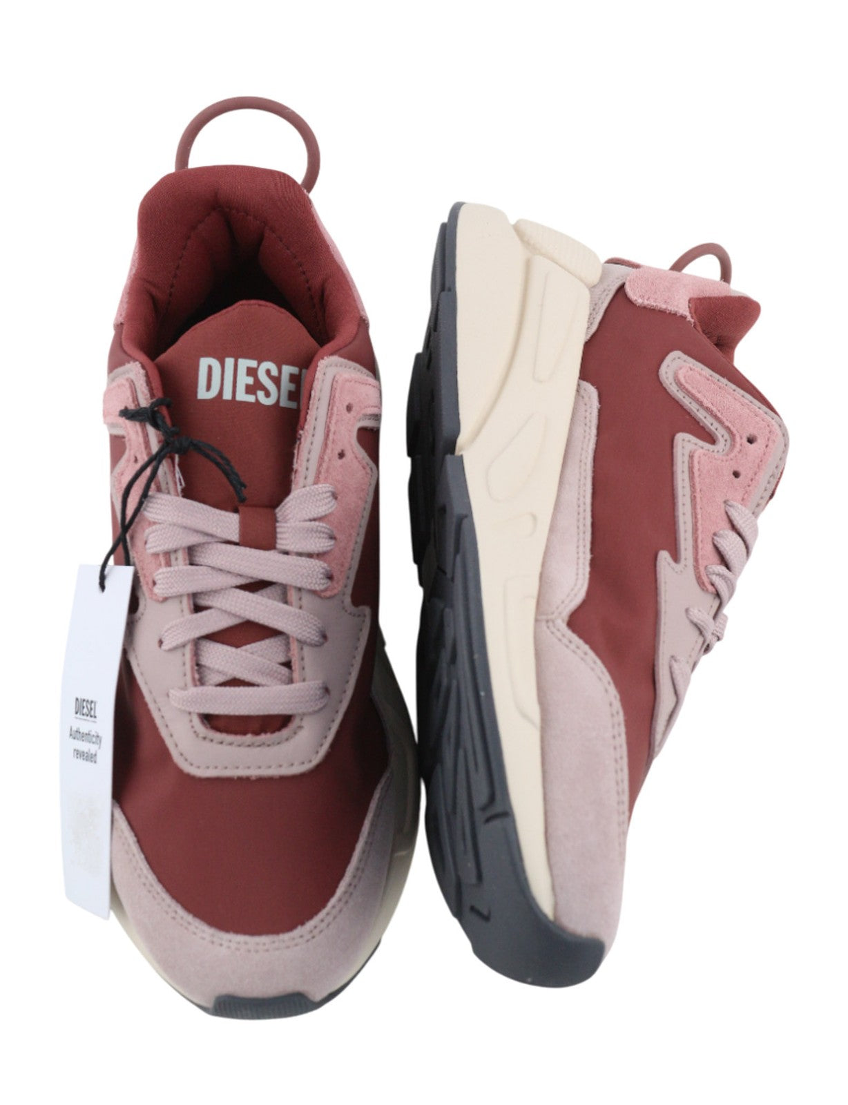 DIESEL S-Serendipity LC moteriški sportbačiai UK4.5 EU36.5 violetiniai žemi sportbačiai su raišteliais 