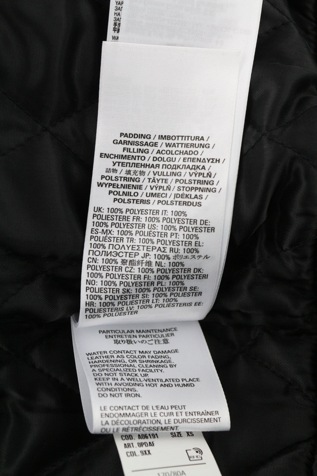 DIESEL G-Feijoa moteriška striukė XS, juoda, dengta, izoliuota, polo apykakle, striukė 