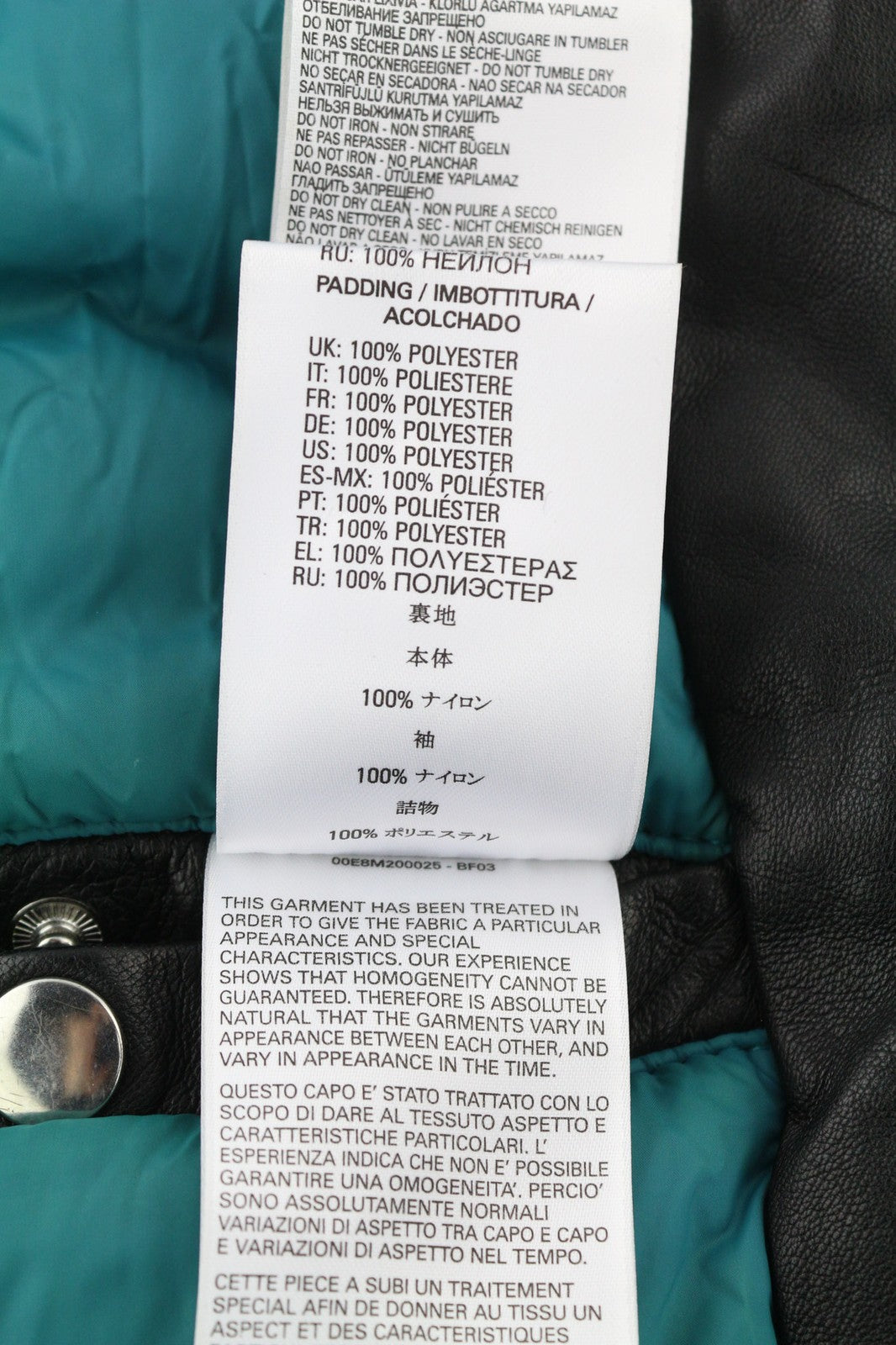 DIESEL L-Žieminė vyriška striukė M, juoda, ėriuko odos, paminkštinta, su juostele apykaklei 