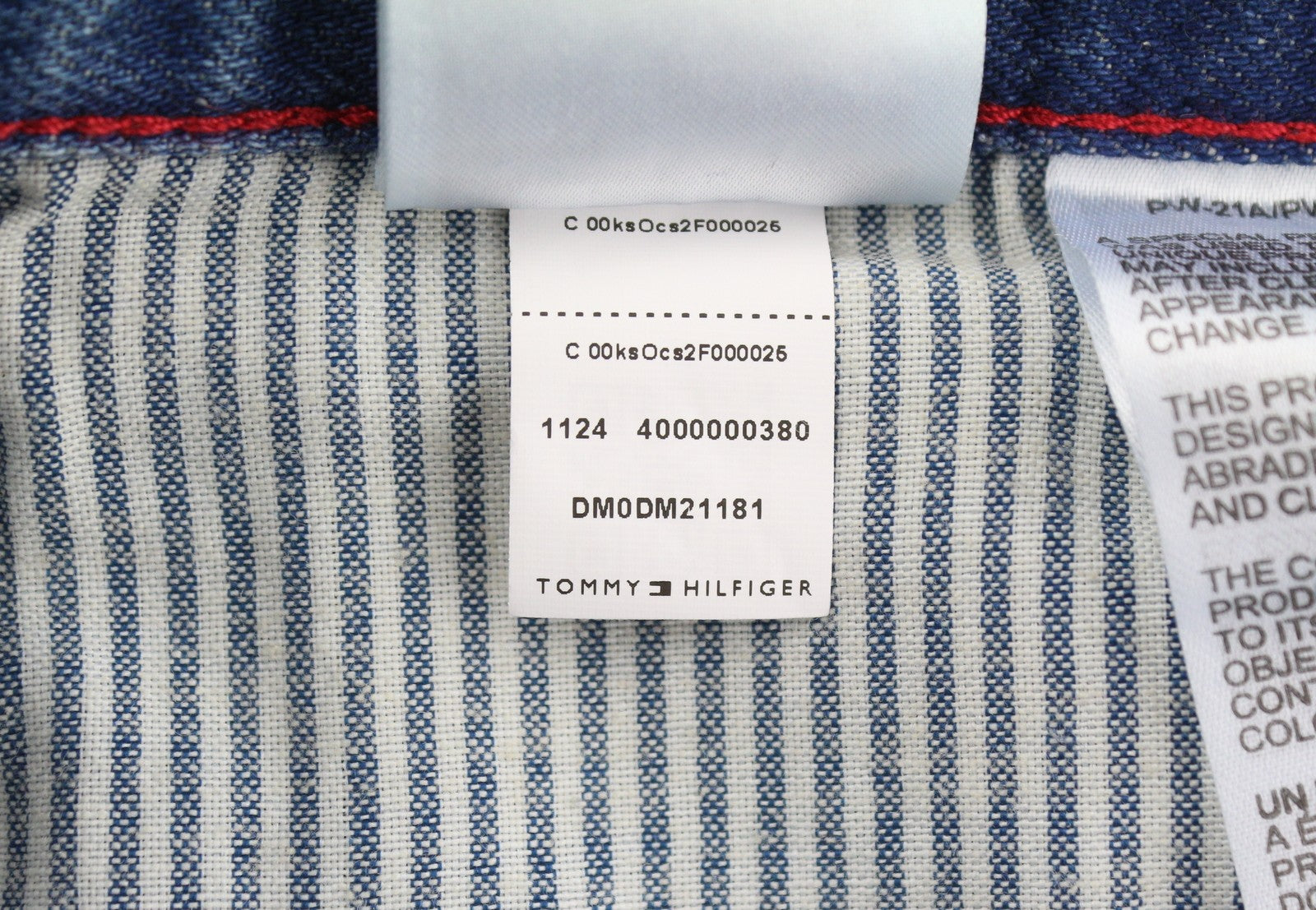 TOMMY HILFIGER Otis vyriški džinsai W36/L32 mėlyni, išblukę, įprasti, tiesūs. 