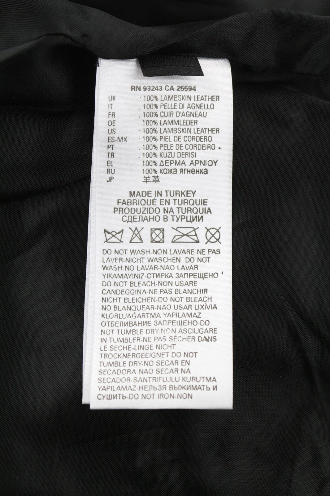 DIESEL R-Sery moteriška striukė L dydžio ėriuko odos asimetrinė užtrauktuku su įpjova apykakle 