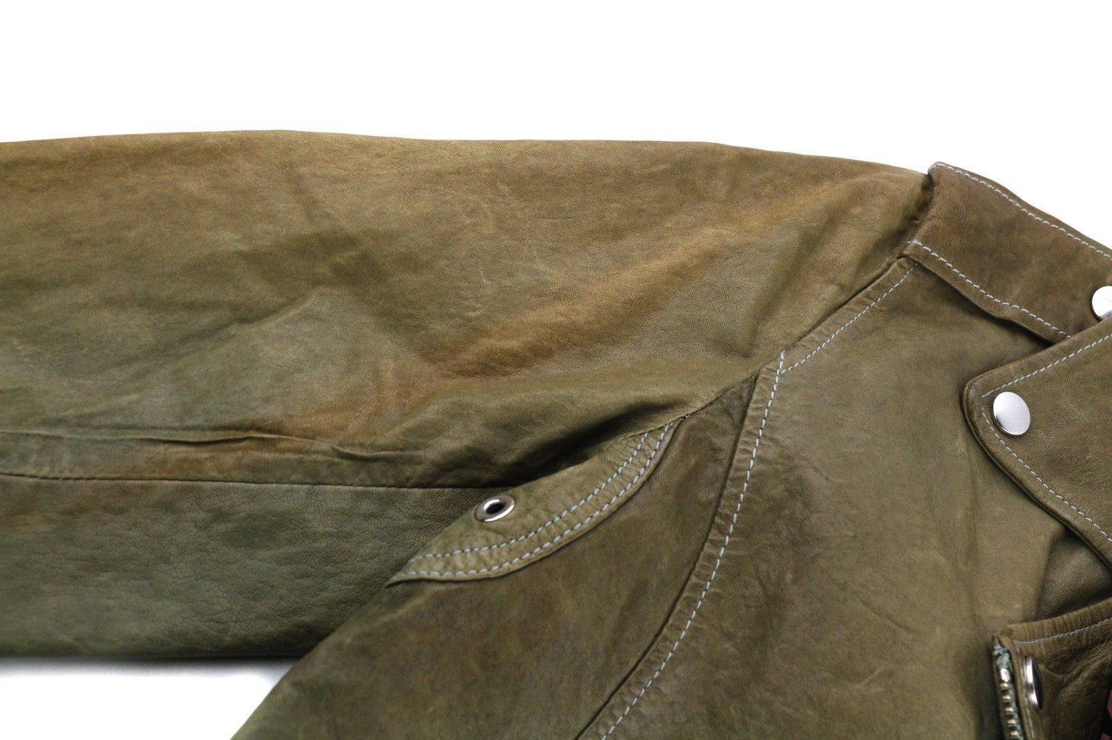 DIESEL R-Sery moteriška striukė L dydžio ėriuko odos asimetrinė užtrauktuku su įpjova apykakle 