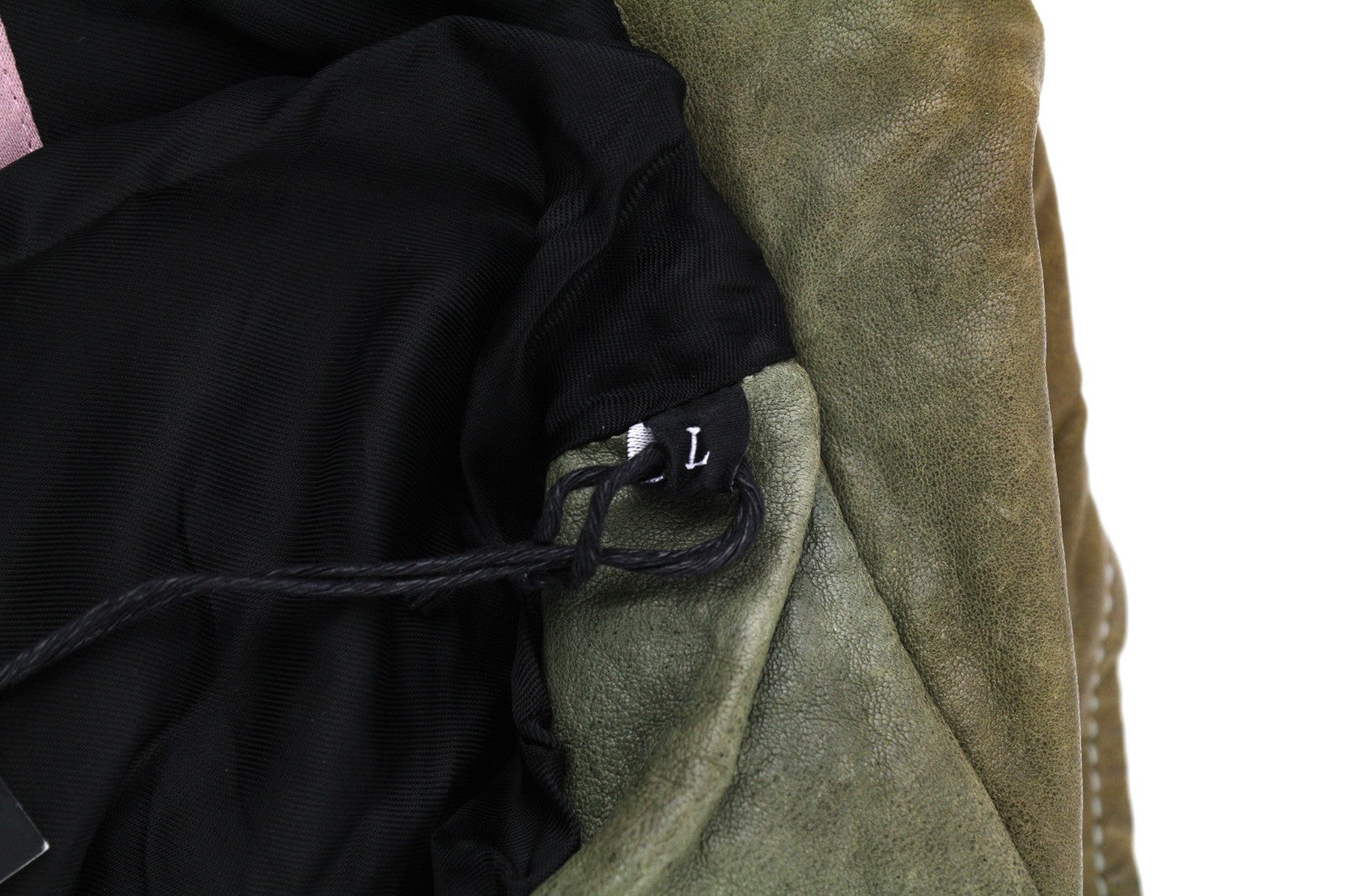 DIESEL R-Sery moteriška striukė L dydžio ėriuko odos asimetrinė užtrauktuku su įpjova apykakle 