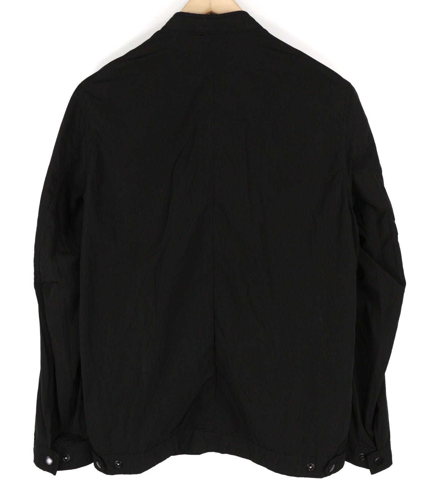 DIESEL J-Rum Men Jacket M Black Lightweight Band Neck Zip Jacket with Pockets