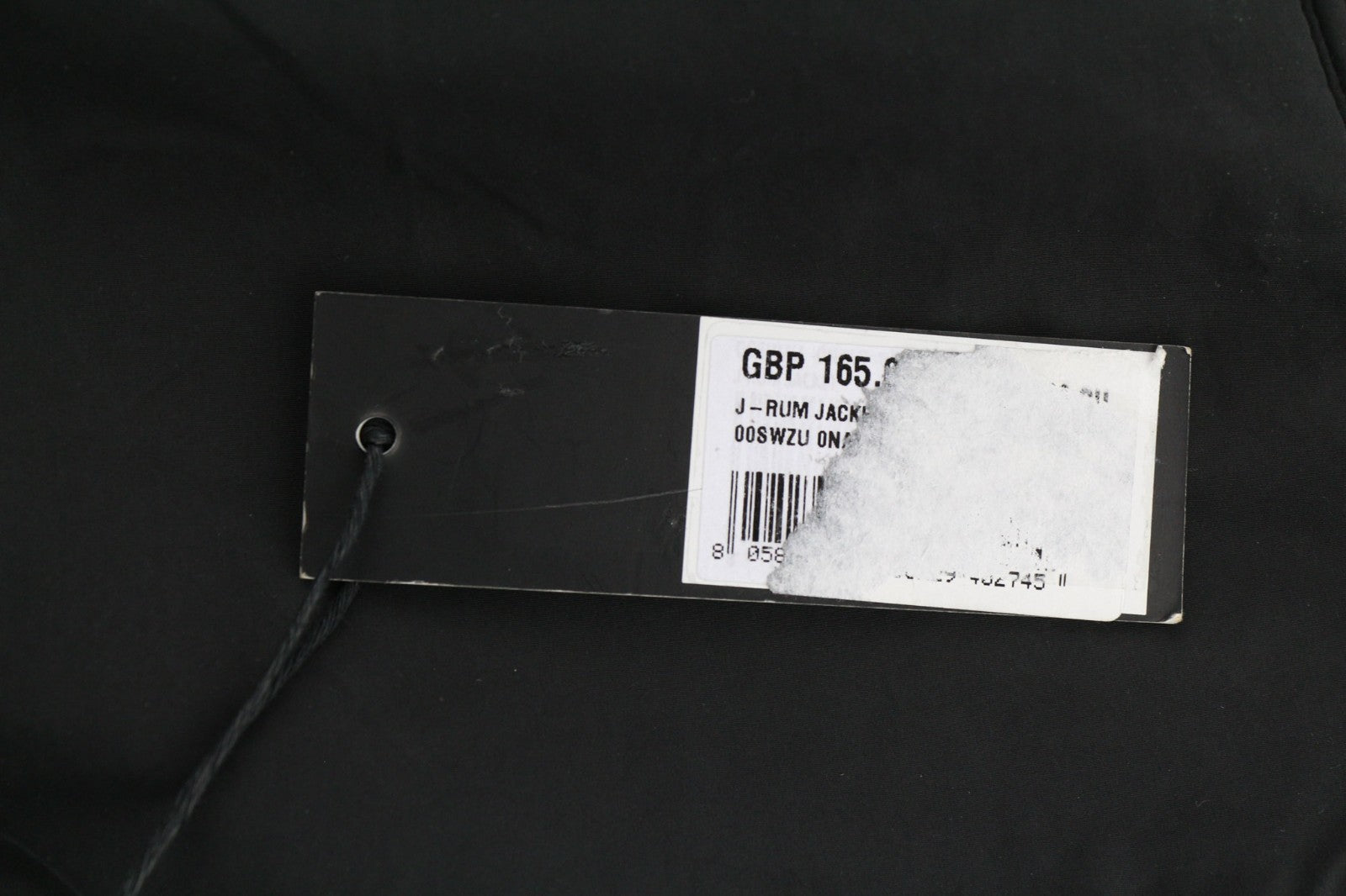 DIESEL J-Rum Men Jacket M Black Lightweight Band Neck Zip Jacket with Pockets