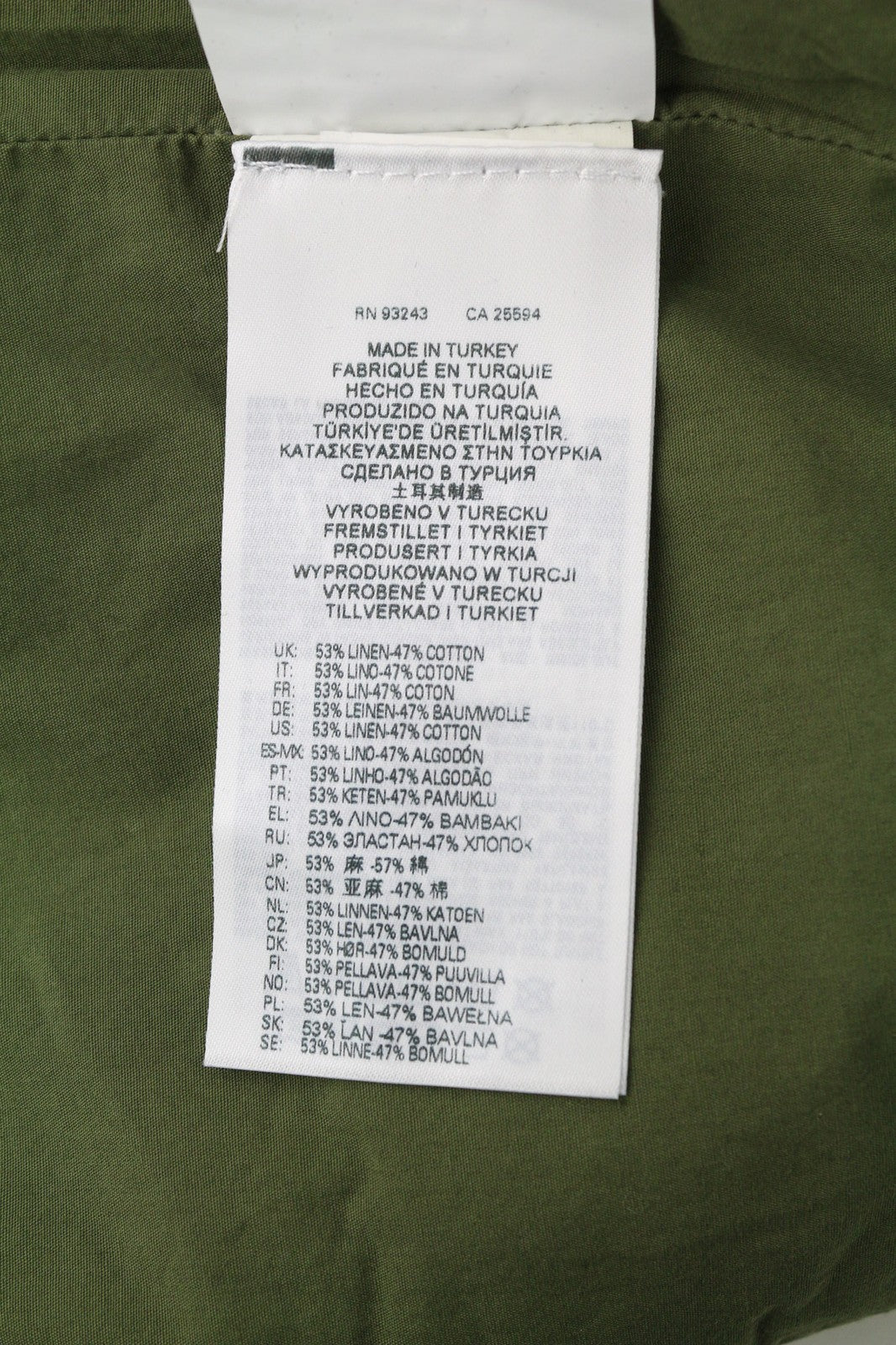 DIESEL G-Claudia Women Jacket S Linen Blend Drawstring Hidden Closure RRRP395