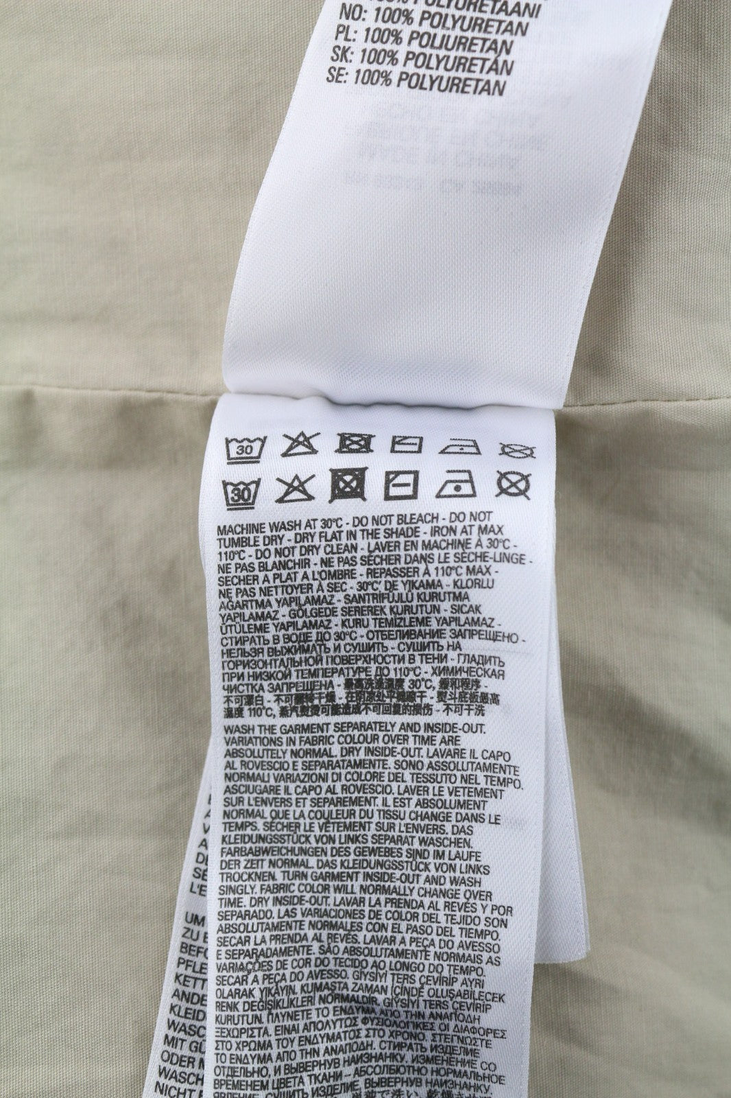 DIESEL S-U24 Men Jacket XL Shiny Snap Button Lined Lightweight Polo Neck RRP275