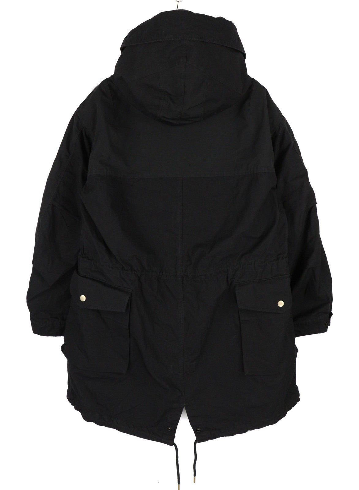 DIESEL W-Miles Men Jacket L Black 2in1 Parka Insulated Drawstring Waist RRP475