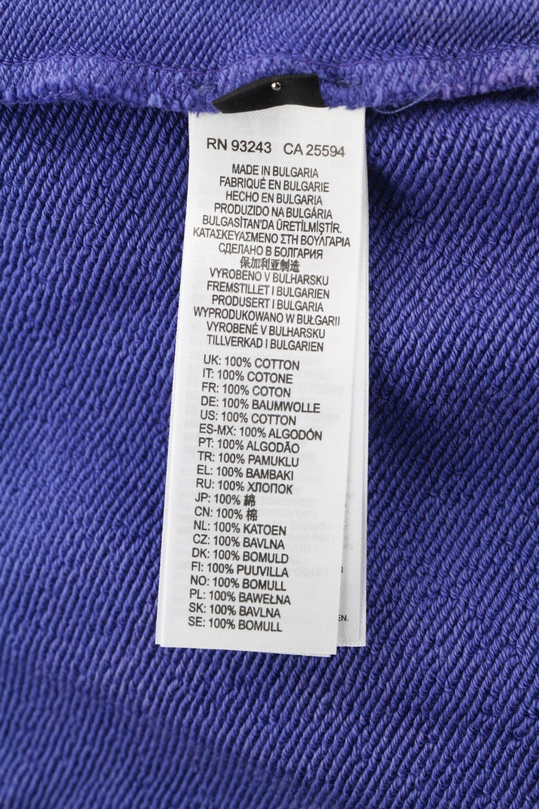 DIESEL F-Mikky Women Hoodie M Blue Washed Hooded Asym Pocket Strap RRP195