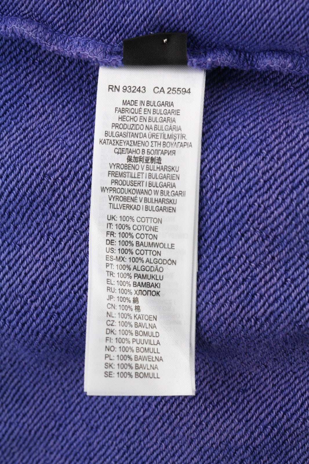 DIESEL F-Mikky Women Hoodie XL Blue Washed Hooded Asym Pocket Strap RRP195