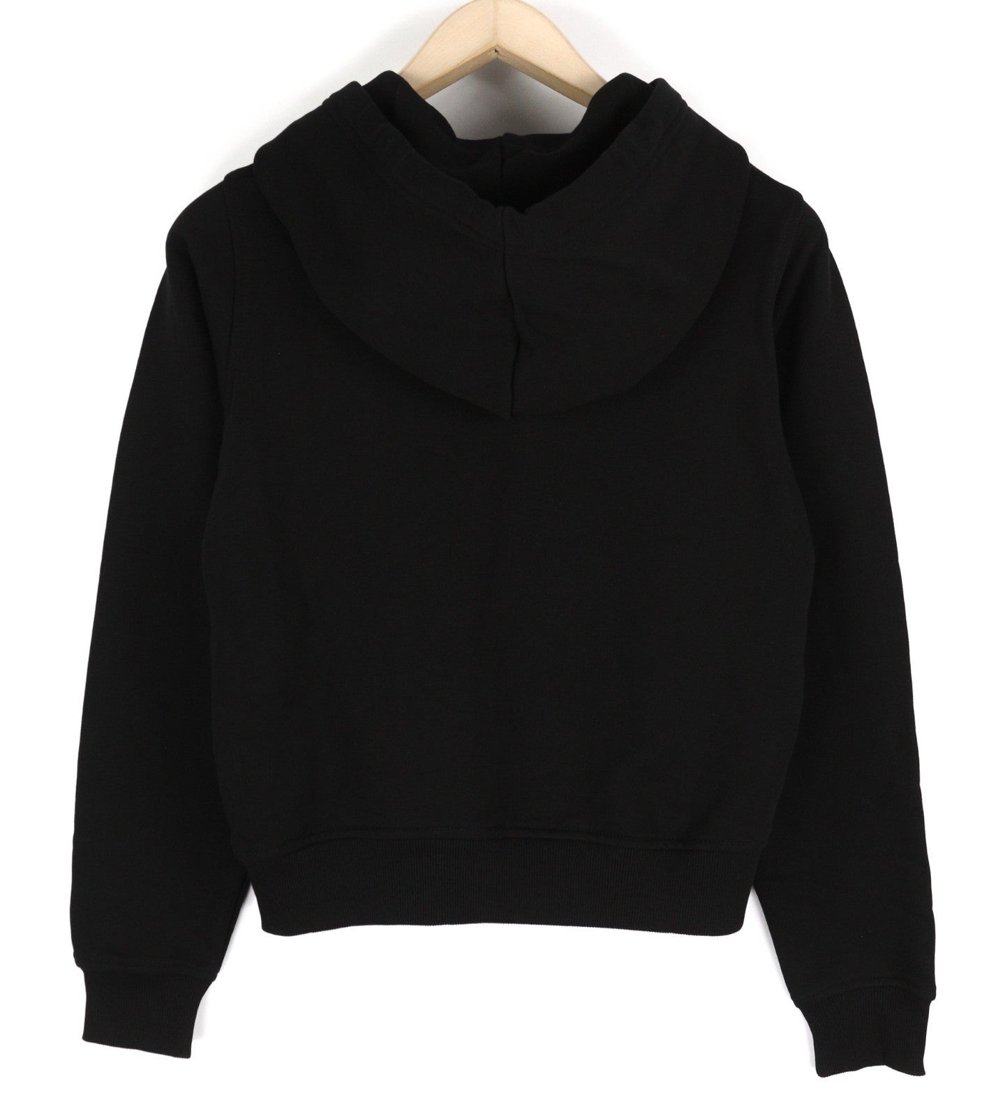 DIESEL F-Reggy-Hood Women Hoodie S Black Pull On Logo Straps Long Sleeve RRP175