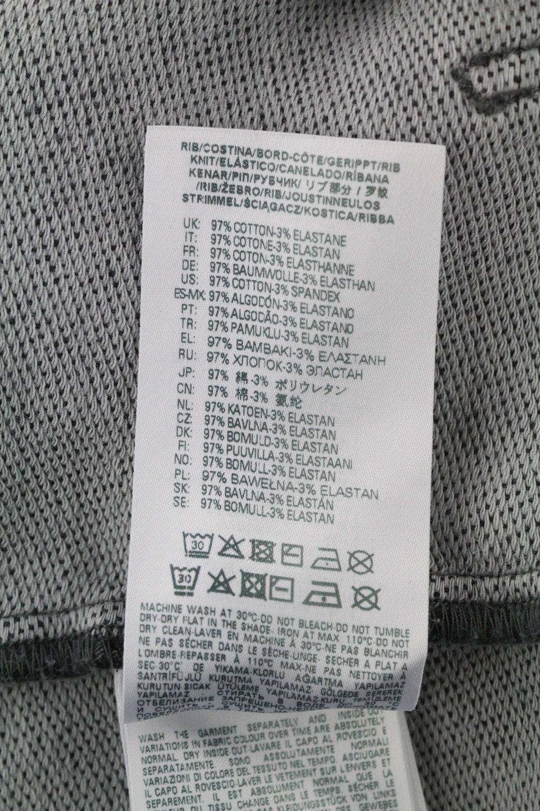 DIESEL D-Angy-Hood Women Hoodie S Grey Washed Cropped Pullover Kangaroo RRP300