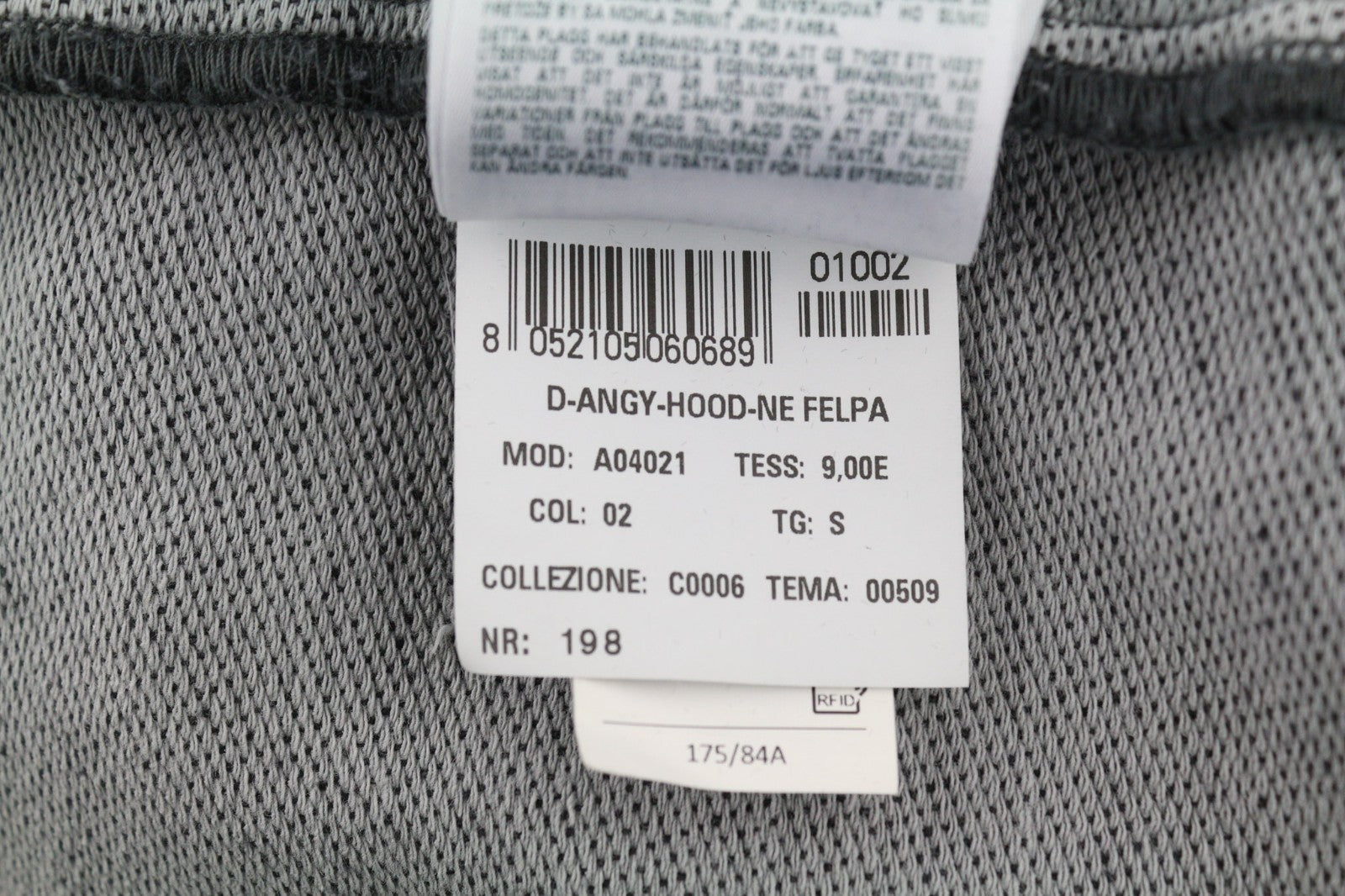 DIESEL D-Angy-Hood Women Hoodie S Grey Washed Cropped Pullover Kangaroo RRP300