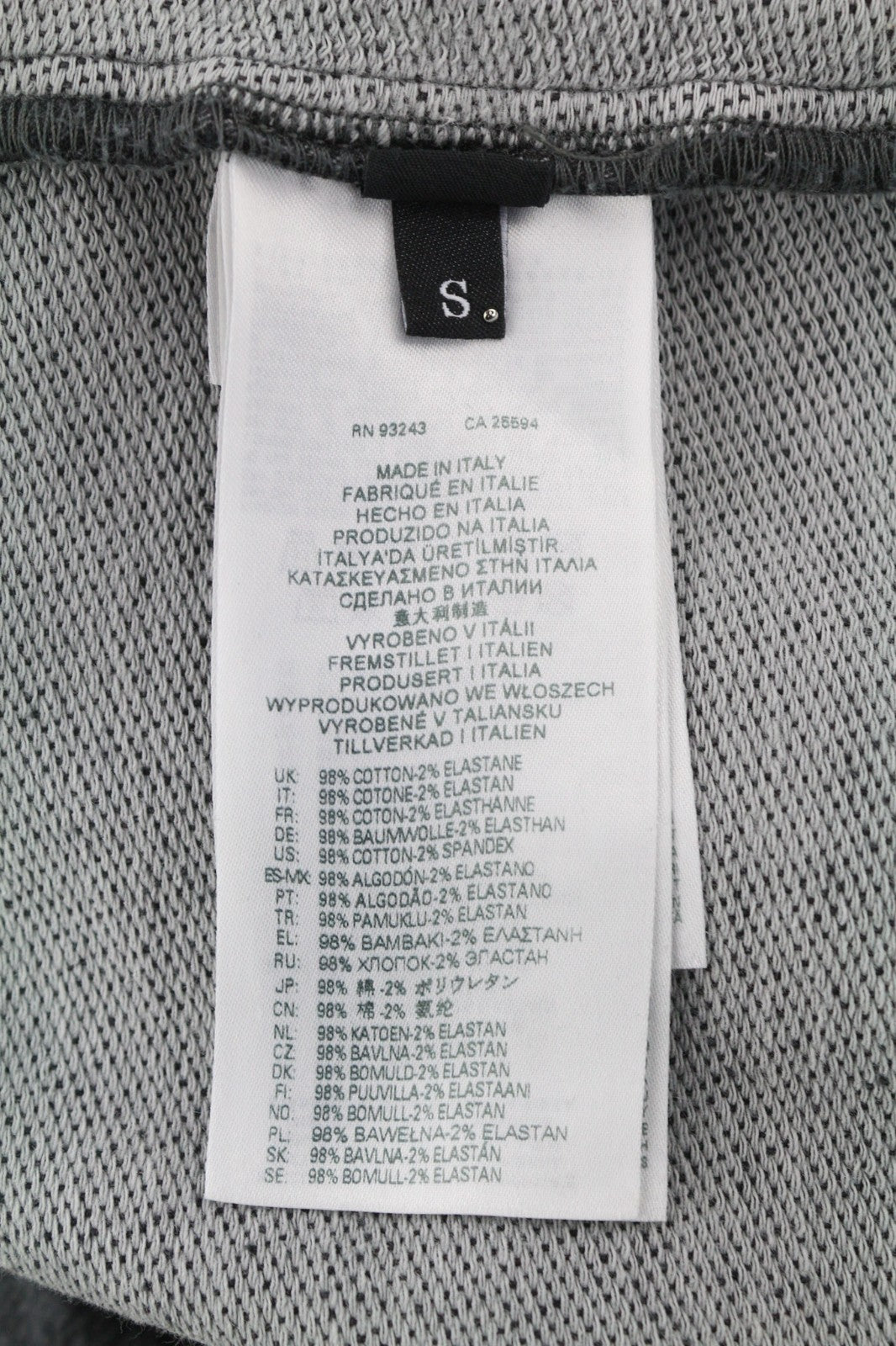 DIESEL D-Angy-Hood Women Hoodie S Grey Washed Cropped Pullover Kangaroo RRP300