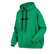 DIESEL S-Balirib Men Hoodie M Green Pullover Kangaroo Straps Long Sleeve RRP175