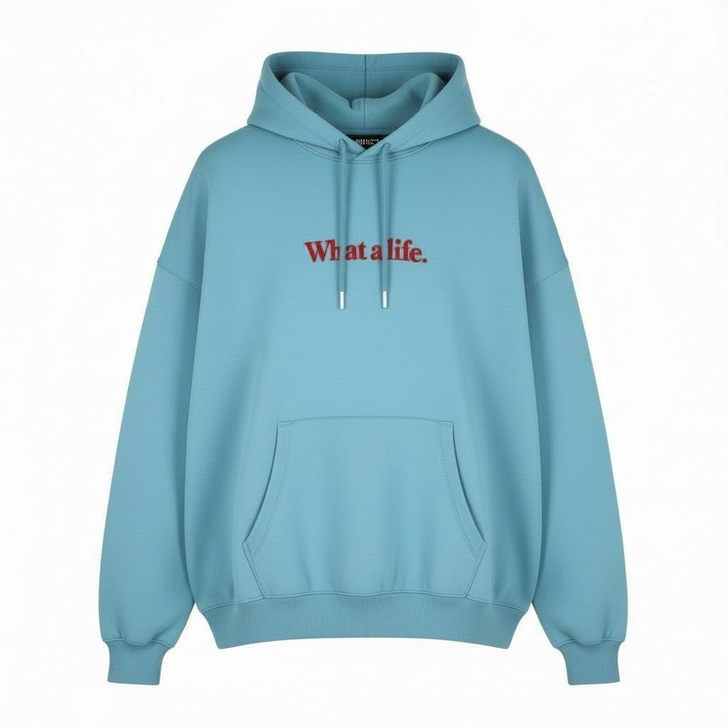 DIESEL S-Ummer-B2 Men Hoodie 3XL Blue Pullover Kangaroo Strap Long Sleeve RRP150