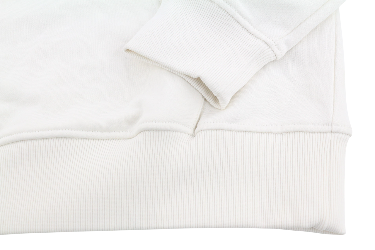 DIESEL S-Ginn-Hood-E6 Men Hoodie L Beige Pullover Logo Straps Long Sleeve RRP175