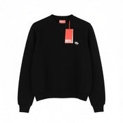 DIESEL F-Reggy-Doval Women Sweatshirt XS Black Pullover Crew Long Sleeve RRP175