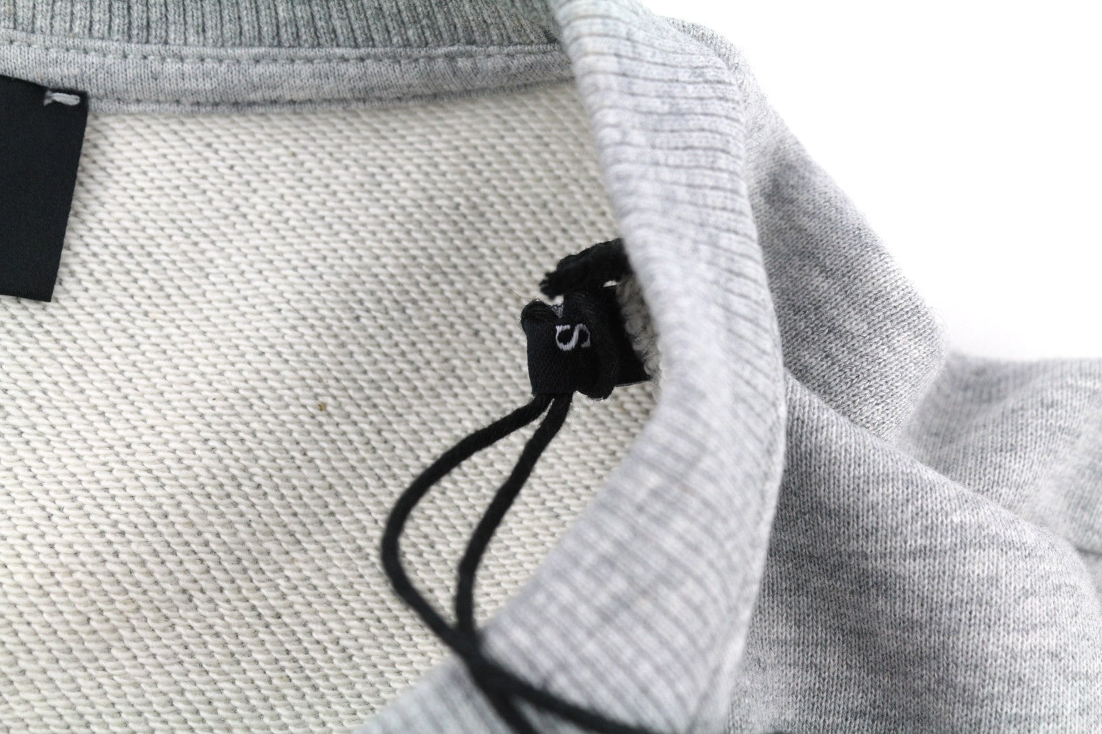 DIESEL S-Girk Men Sweatshirt S Grey Melange Pullover Crew Neck Logo Sleeve