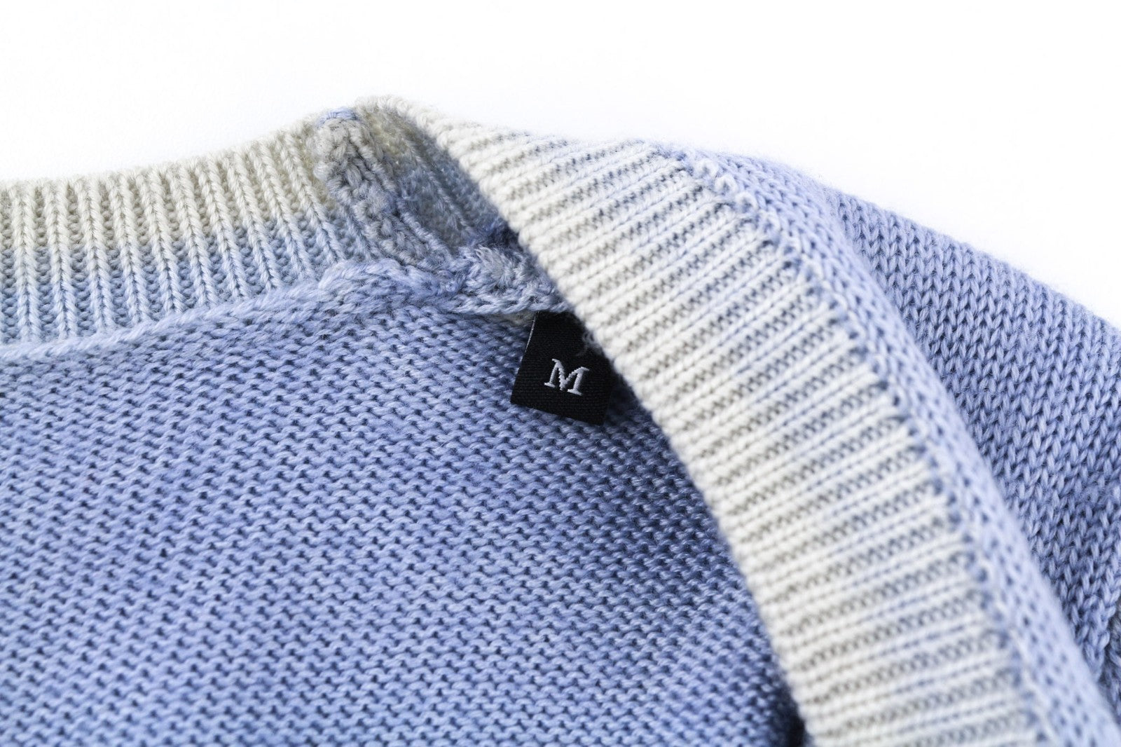 DIESEL M-Arika Women Jumper M Light Blue Washed Wool Knit Cardigan RRP300