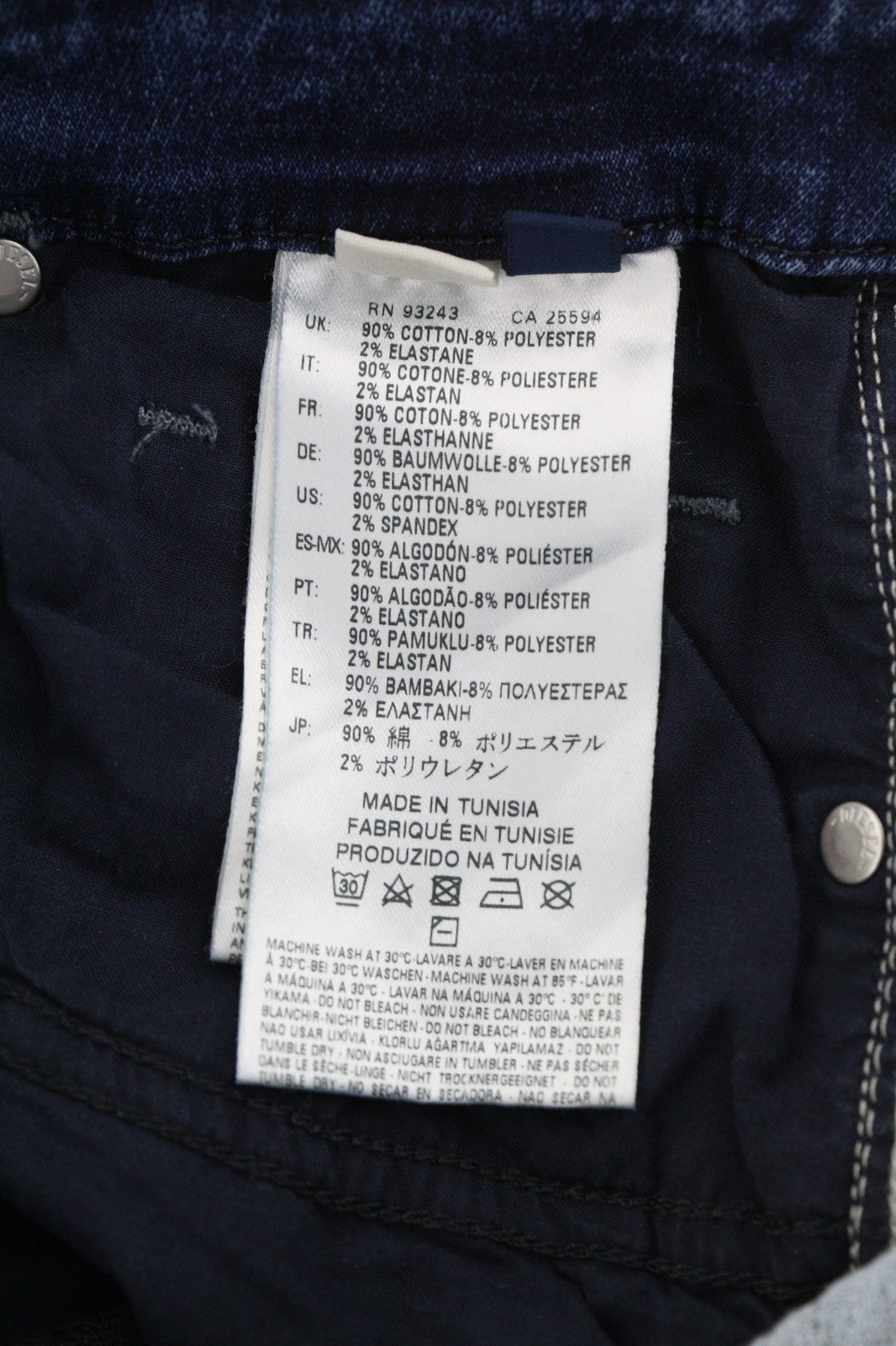 DIESEL Grupee-NE 0662L Women's Jeans W27 Blue Jogg Sweat Slim Skinny RRP199