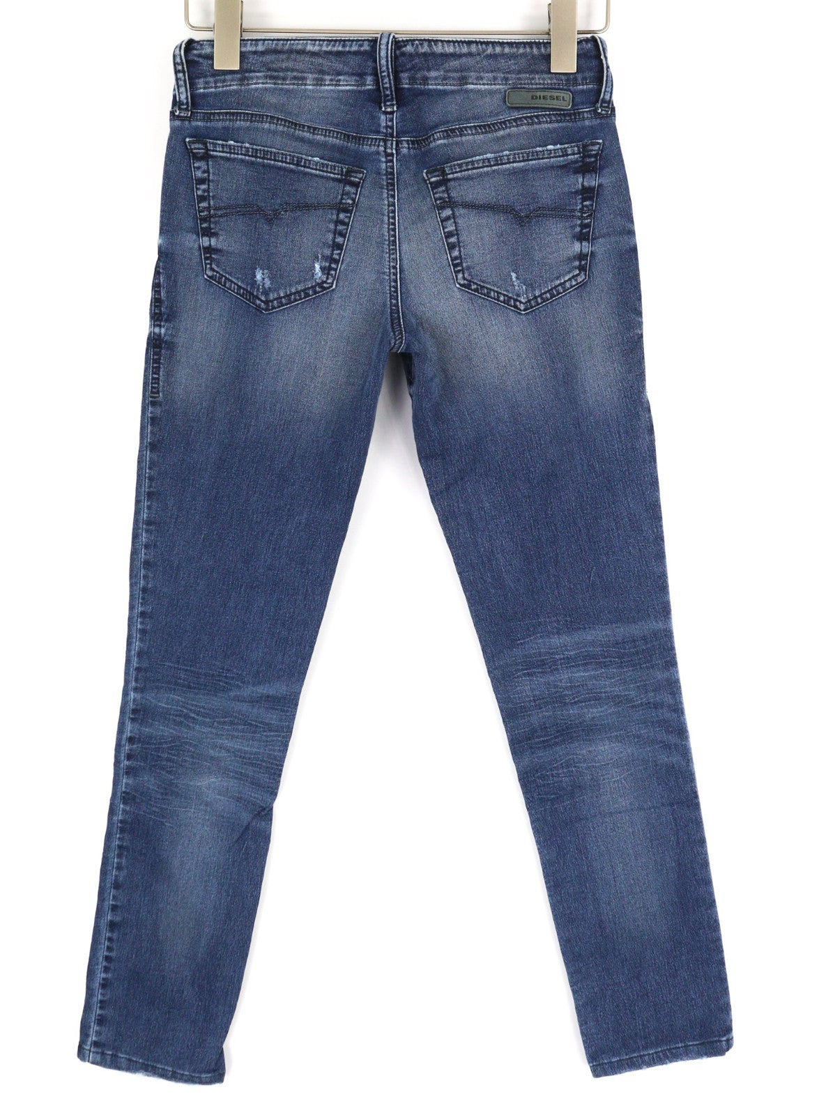DIESEL Grupee-NE 0662L Women's Jeans W27 Blue Jogg Sweat Slim Skinny RRP199