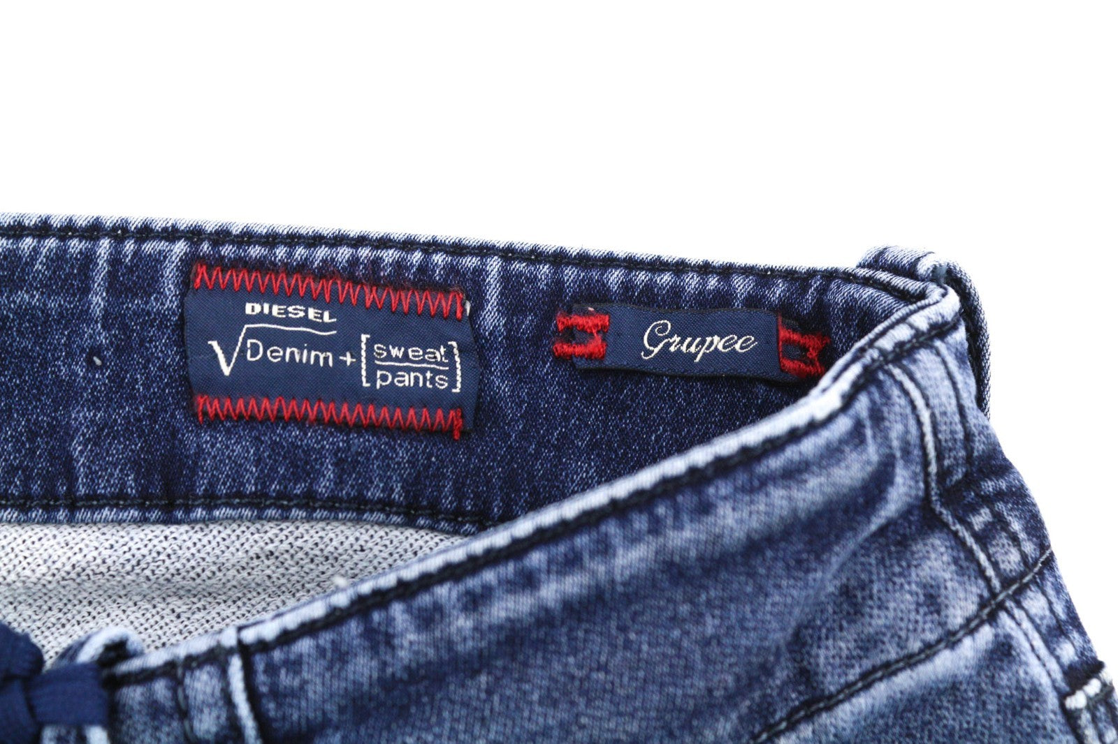 DIESEL Grupee-NE 0662L Women's Jeans W27 Blue Jogg Sweat Slim Skinny RRP199