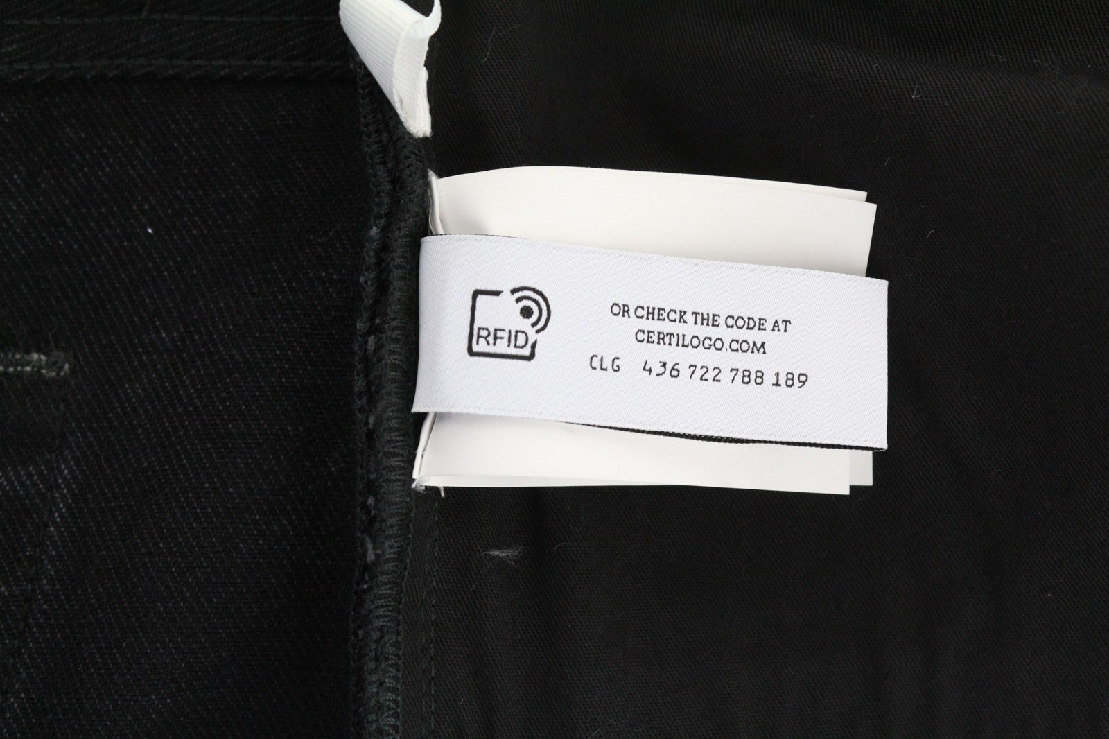 OFF-WHITE Men's Jeans W34 Vintage Black Tapered Fit Cotton 5-Pocket RRP475