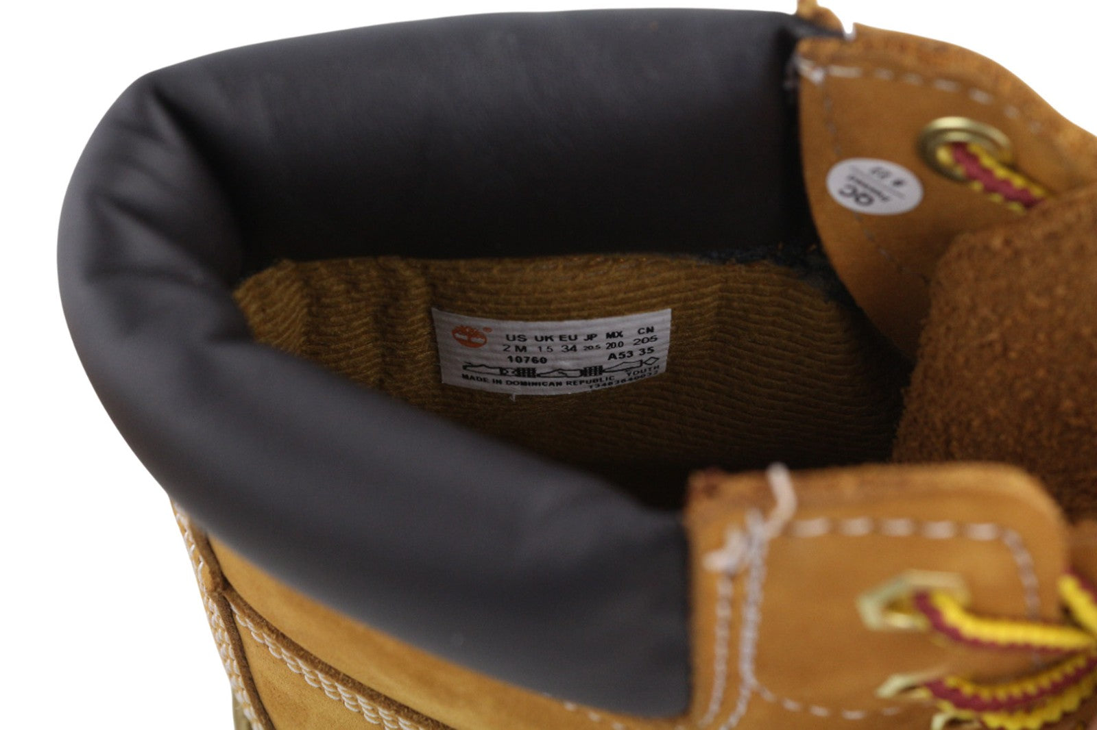 TIMBERLAND 10760-A5625 Boys Shoes EU34 Brown Leather High-Top Outdoor Boots