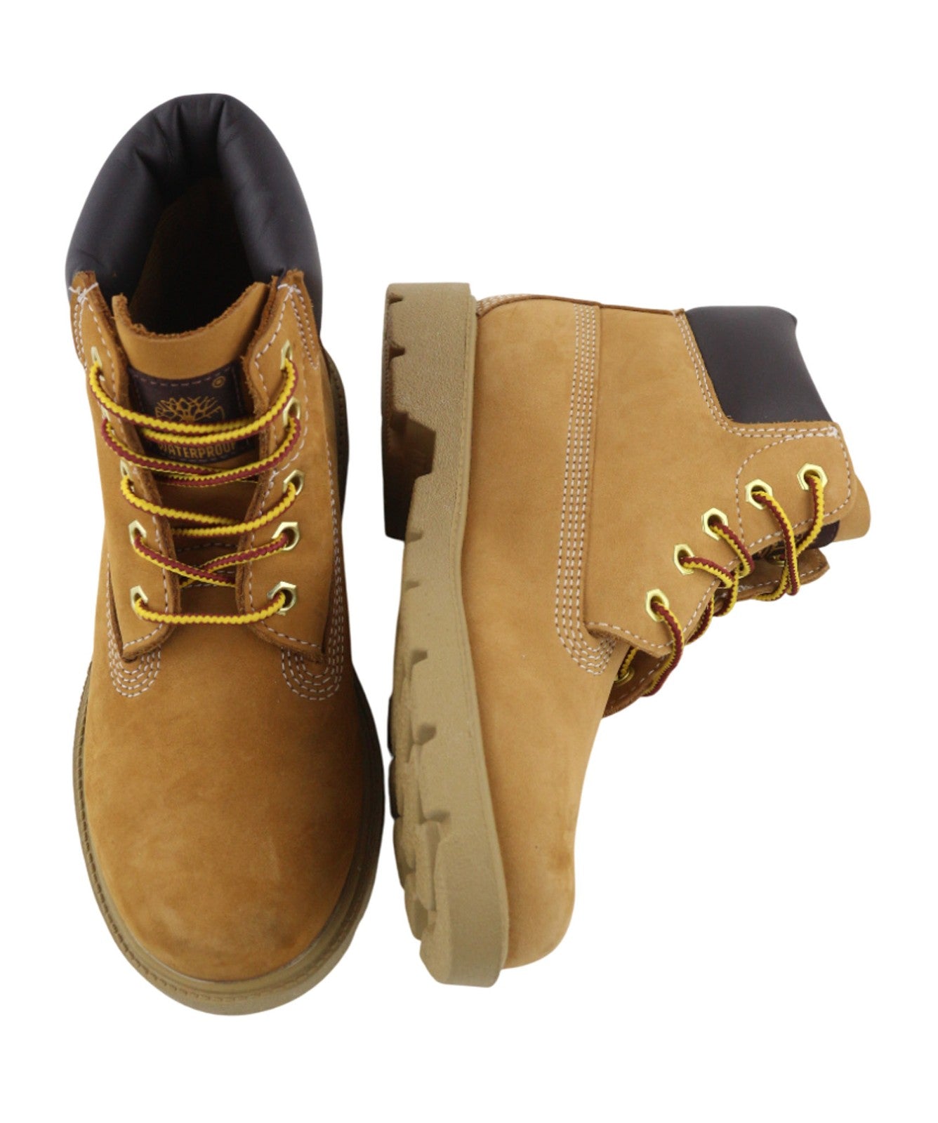 TIMBERLAND 10760-A5625 Boys Shoes EU34 Brown Leather High-Top Outdoor Boots