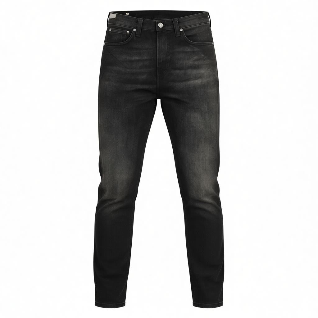 NUDIE JEANS Pipe Led Men's Jeans W28/L32 Grey Marble Organic Skinny Washed Zip