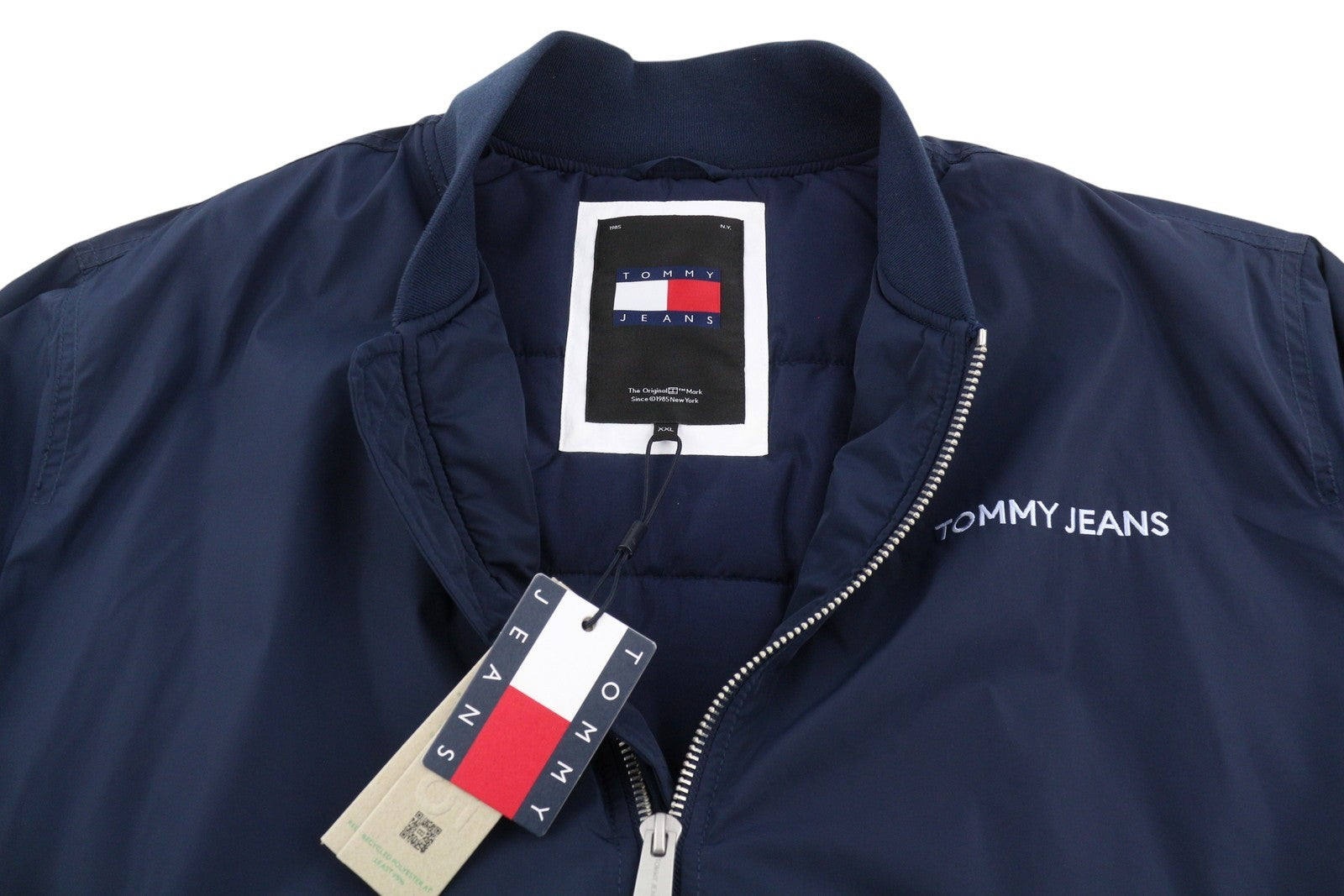 TOMMY HILFIGER Classics Bomber Men Jacket 2XL Night Navy Padded Bomber RRP260