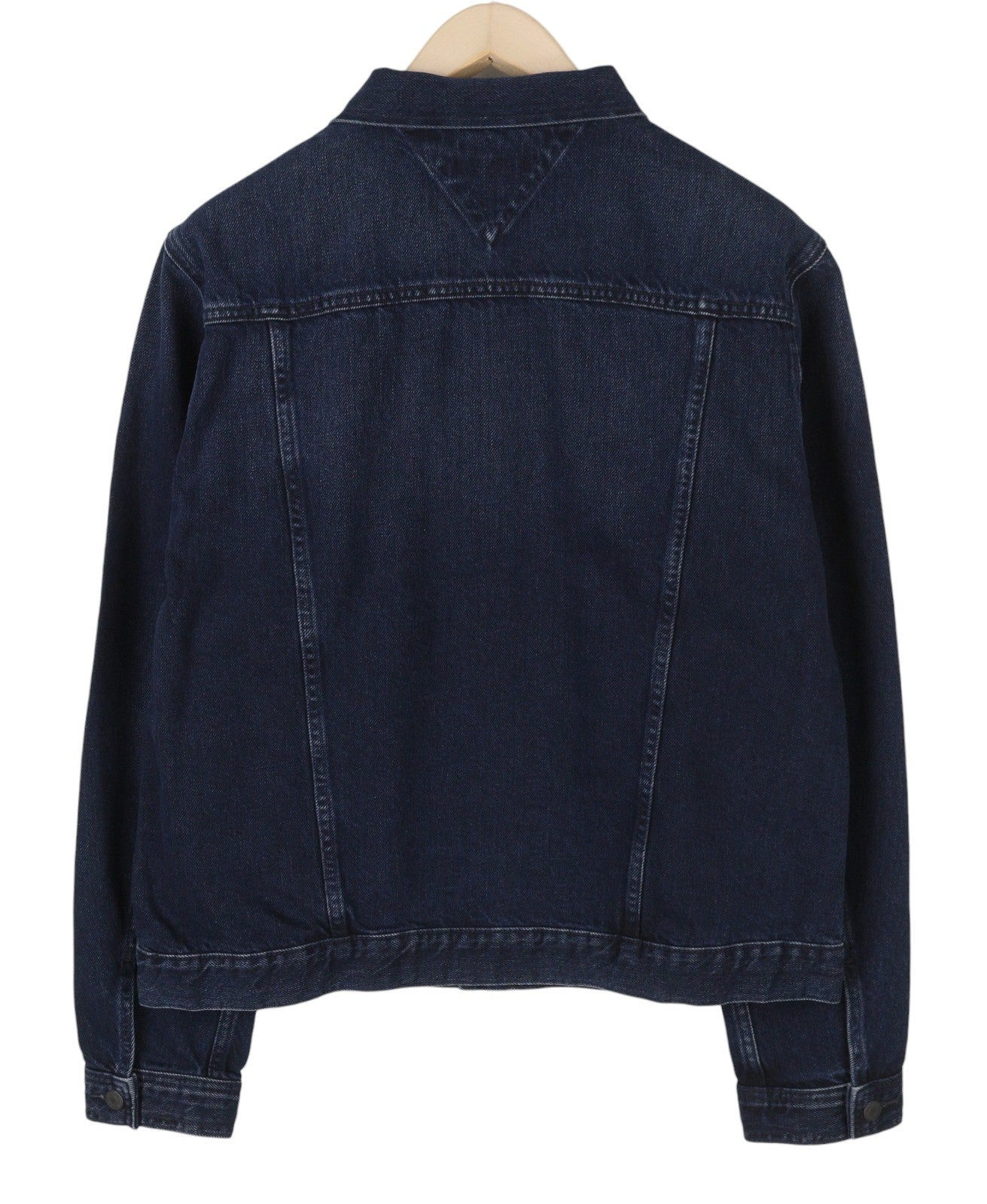 TOMMY HILFIGER Trucker Jkt Rgd Men Jacket M Navy Blue Denim Button-Up RRP159