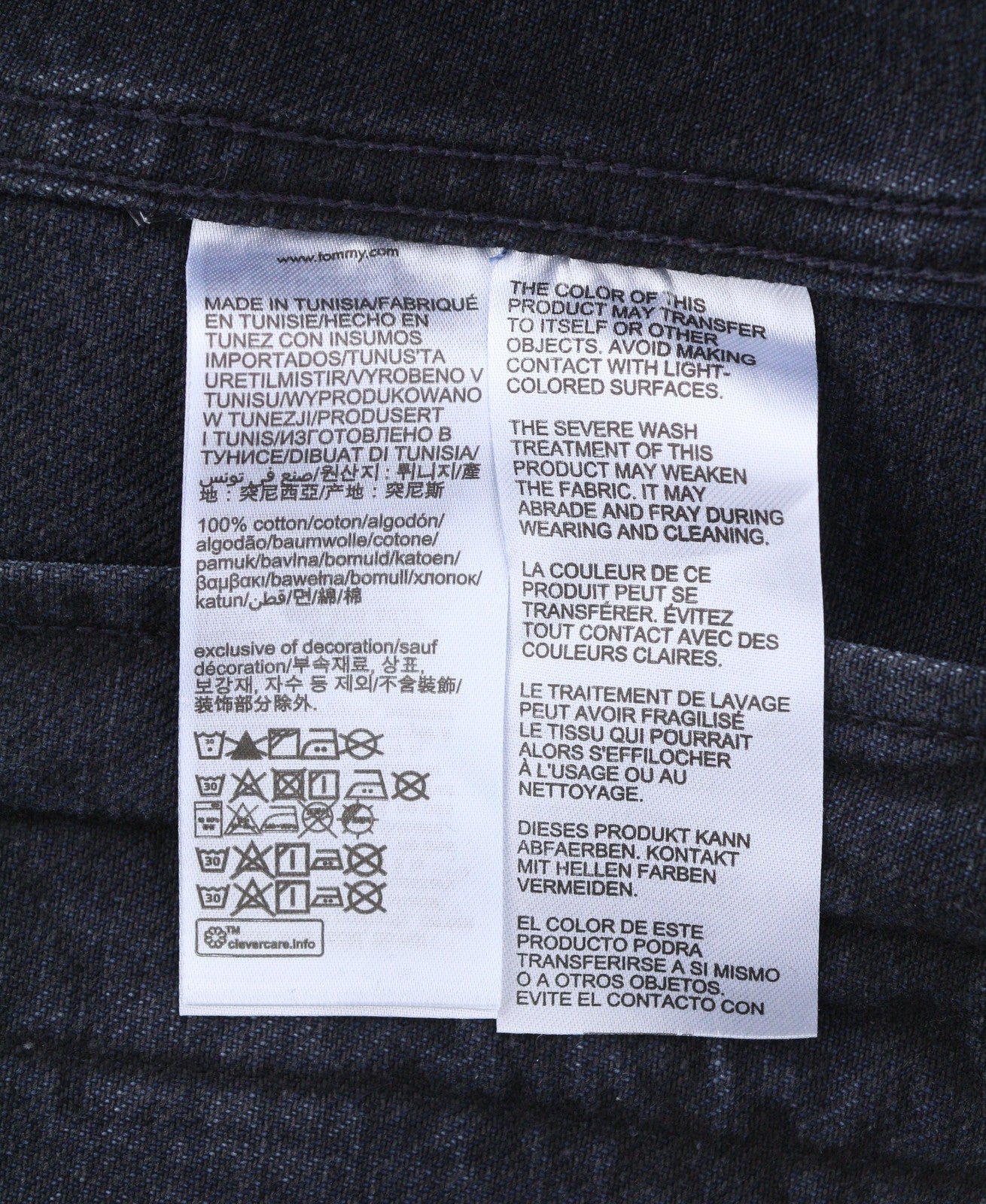 TOMMY HILFIGER Trucker Jkt Rgd Men Jacket M Navy Blue Denim Button-Up RRP159