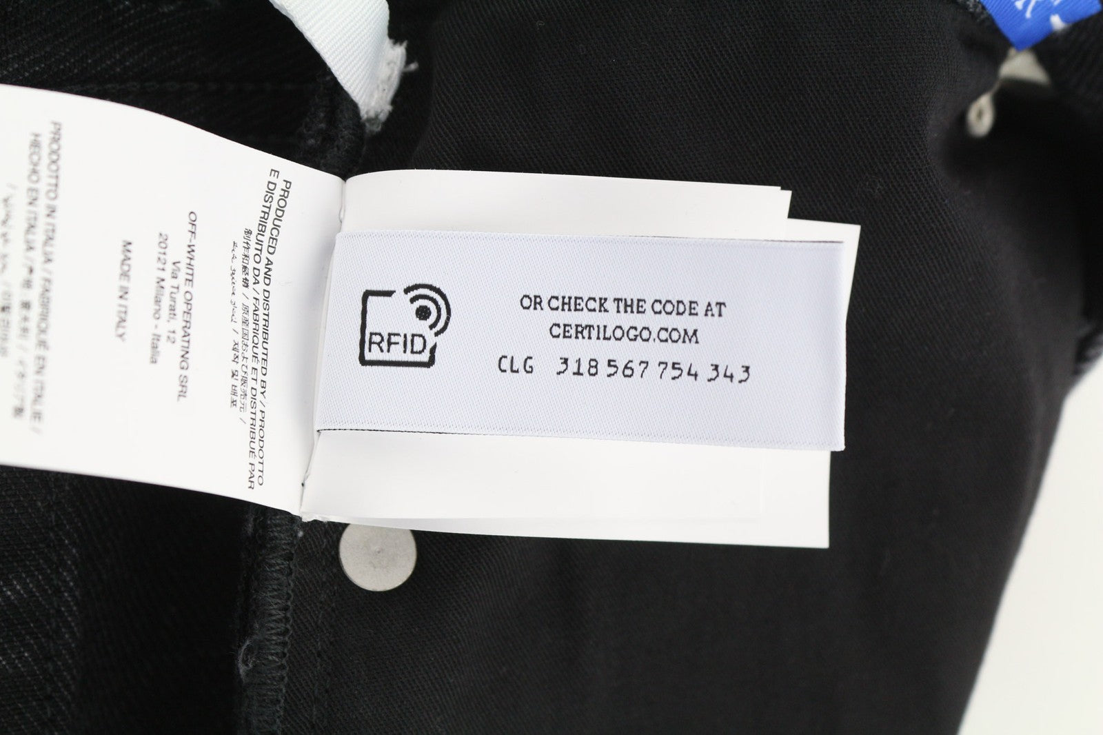 OFF-WHITE Men's Jeans W31 Vintage Black Buttoned Zip Detail Skate Style RRP550