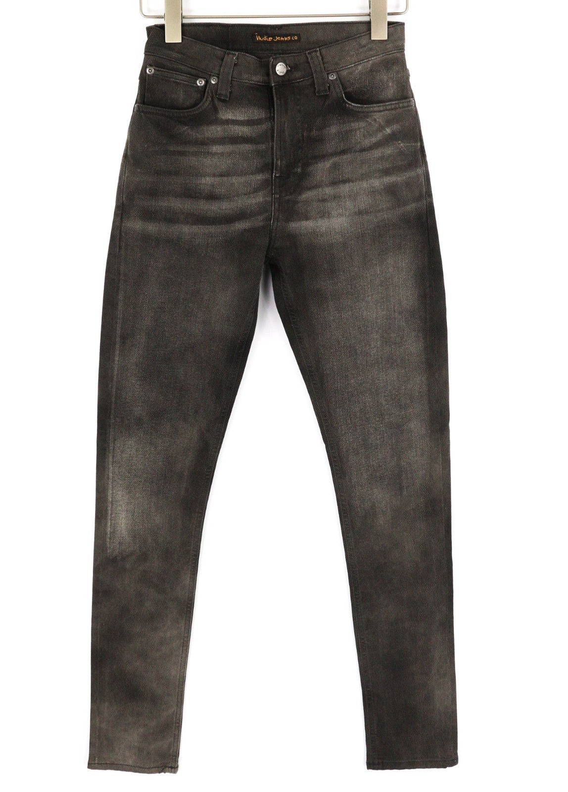 NUDIE JEANS Pipe Led Men's Jeans W28/L32 Grey Marble Organic Skinny Washed