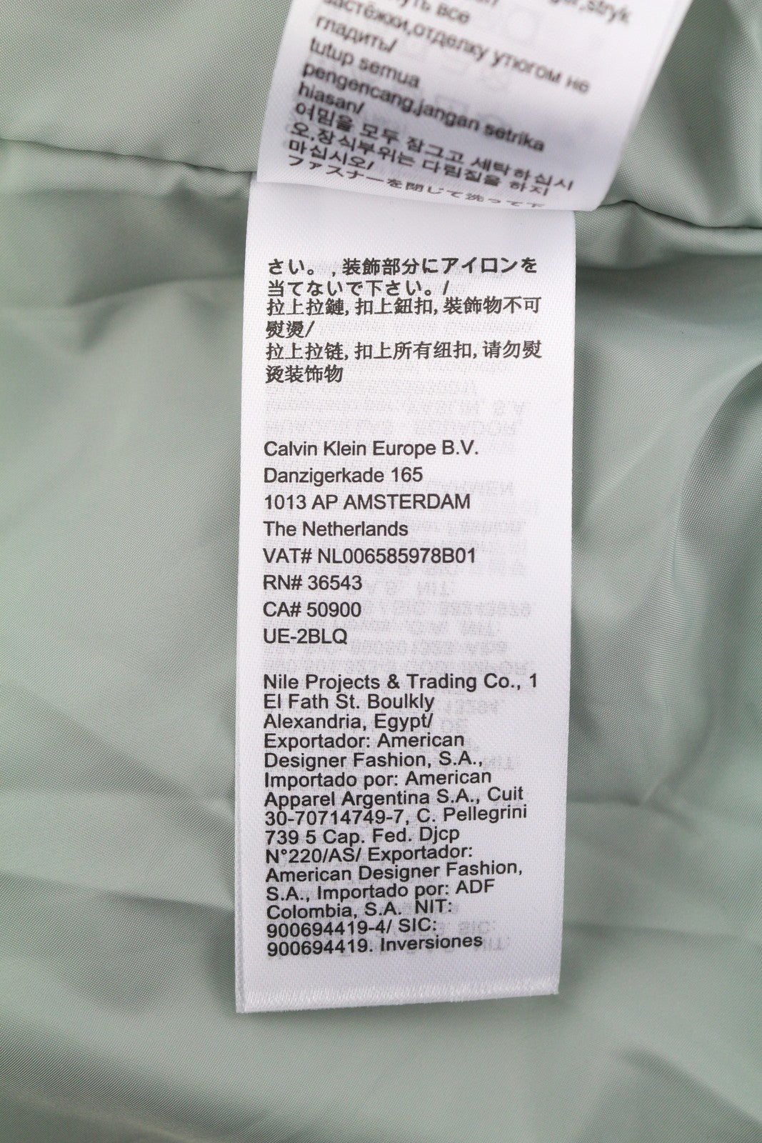 CALVIN KLEIN Men Jacket S Slate Grey Insulated Full Zip Logo Bomber RRP129