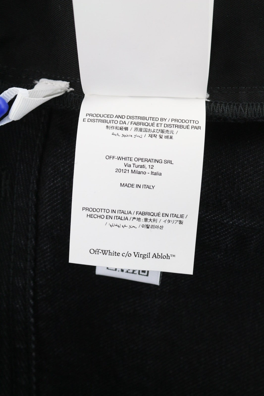 OFF-WHITE Men's Jeans W30 Vintage Black Tapered Pure Cotton Buttoned RRP475