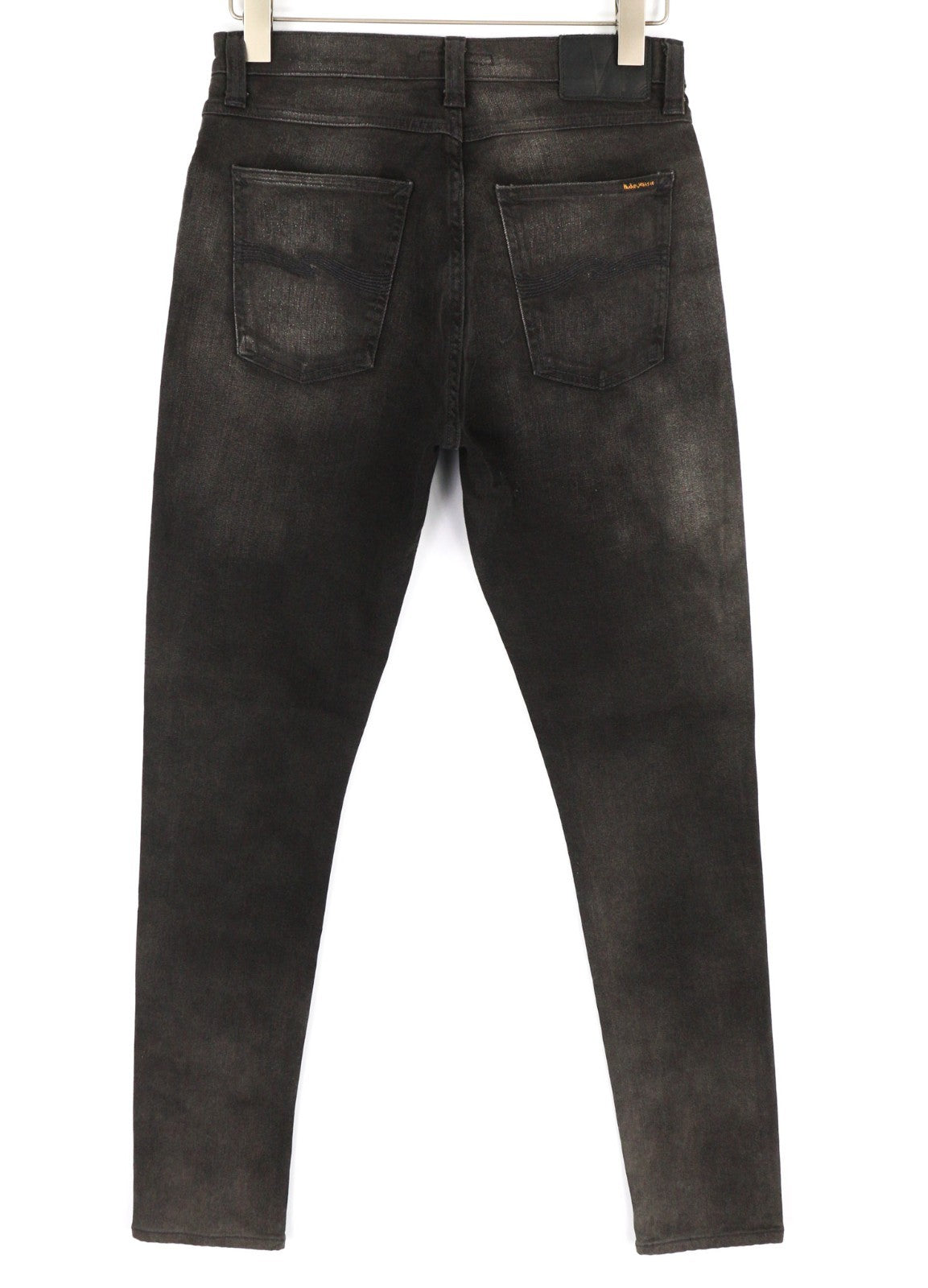 NUDIE JEANS Pipe Led Men's Jeans W30/L32 Grey Marble Organic Skinny Washed Zip